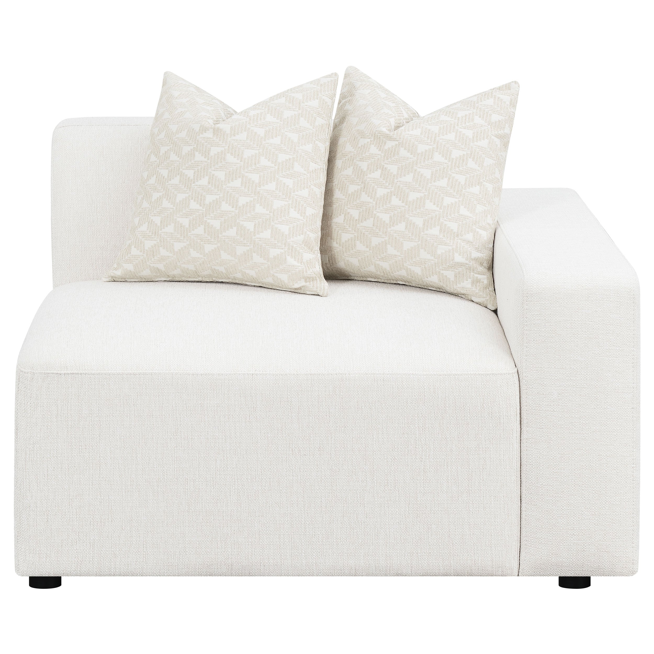 Freddie Upholstered Corner Chair Pearl