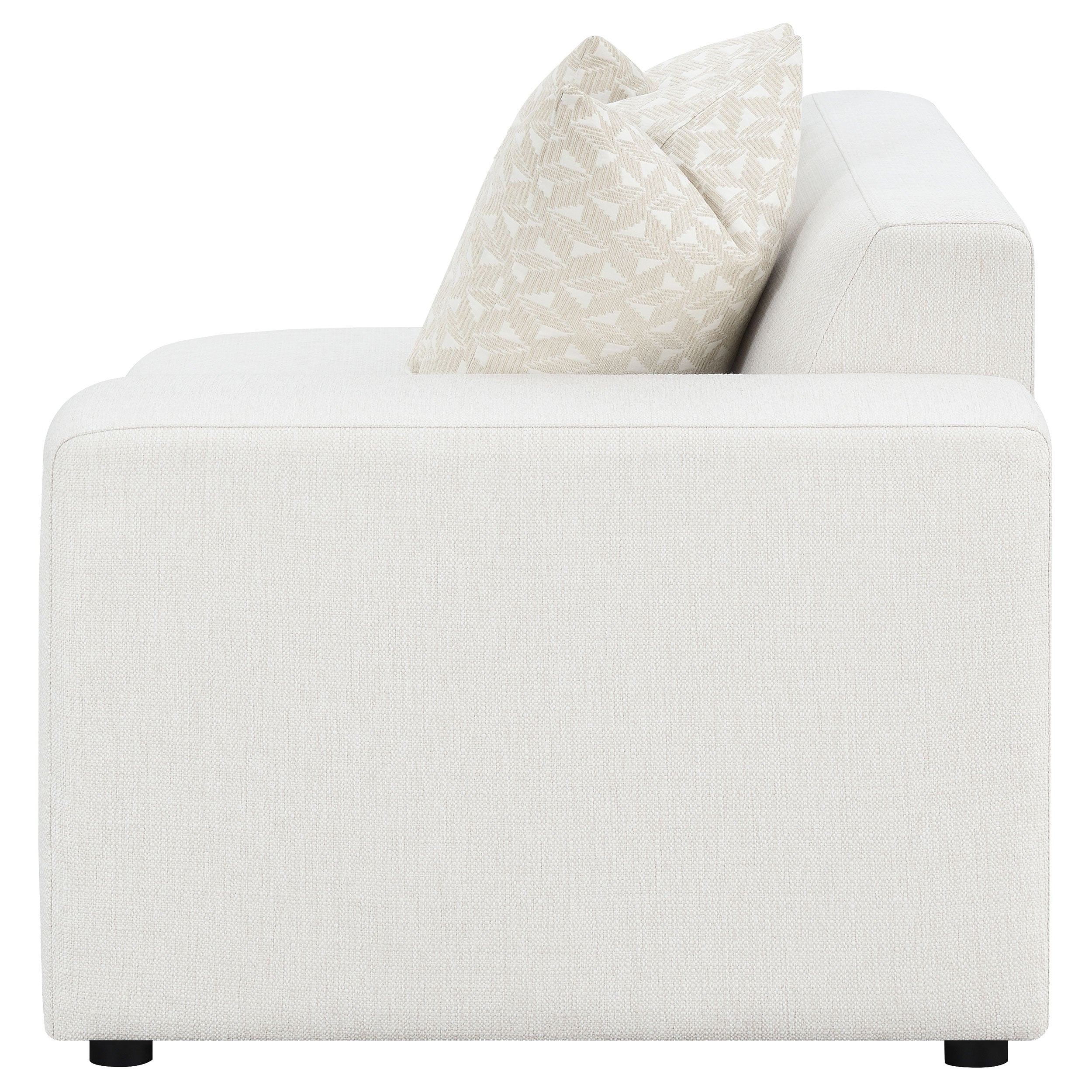 Freddie Upholstered Corner Chair Pearl