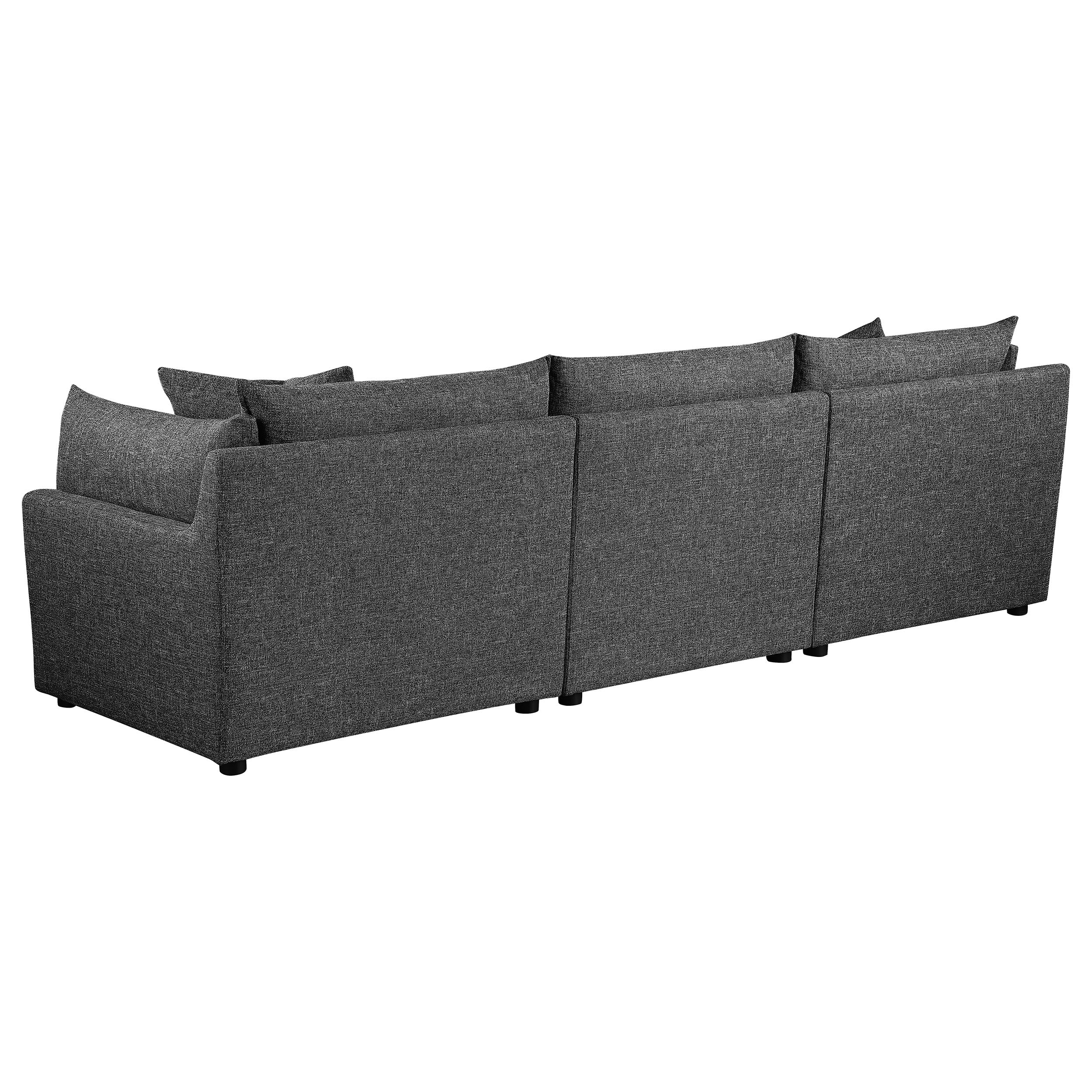 Sasha Upholstered Sofa Barely Black