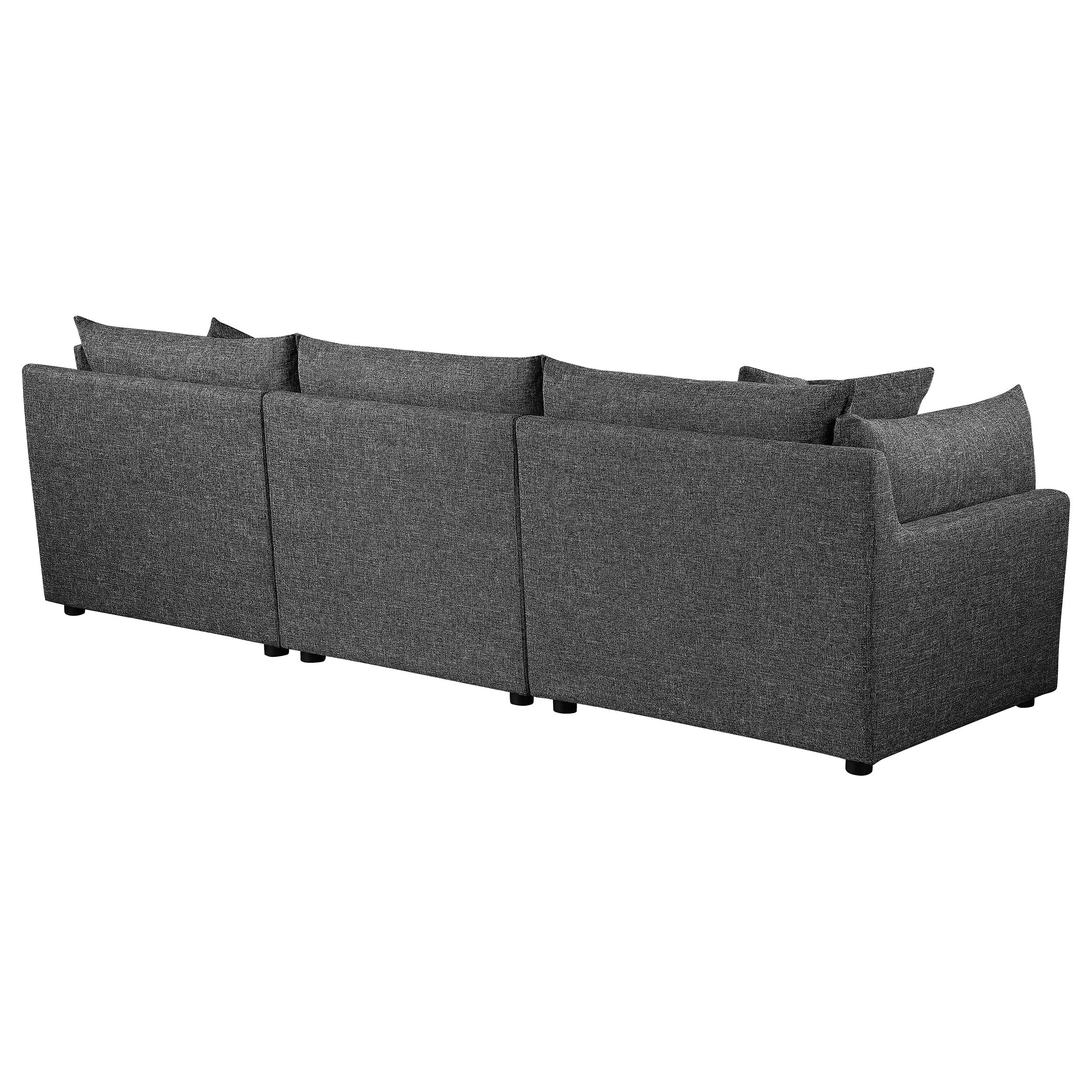 Sasha Upholstered Sofa Barely Black
