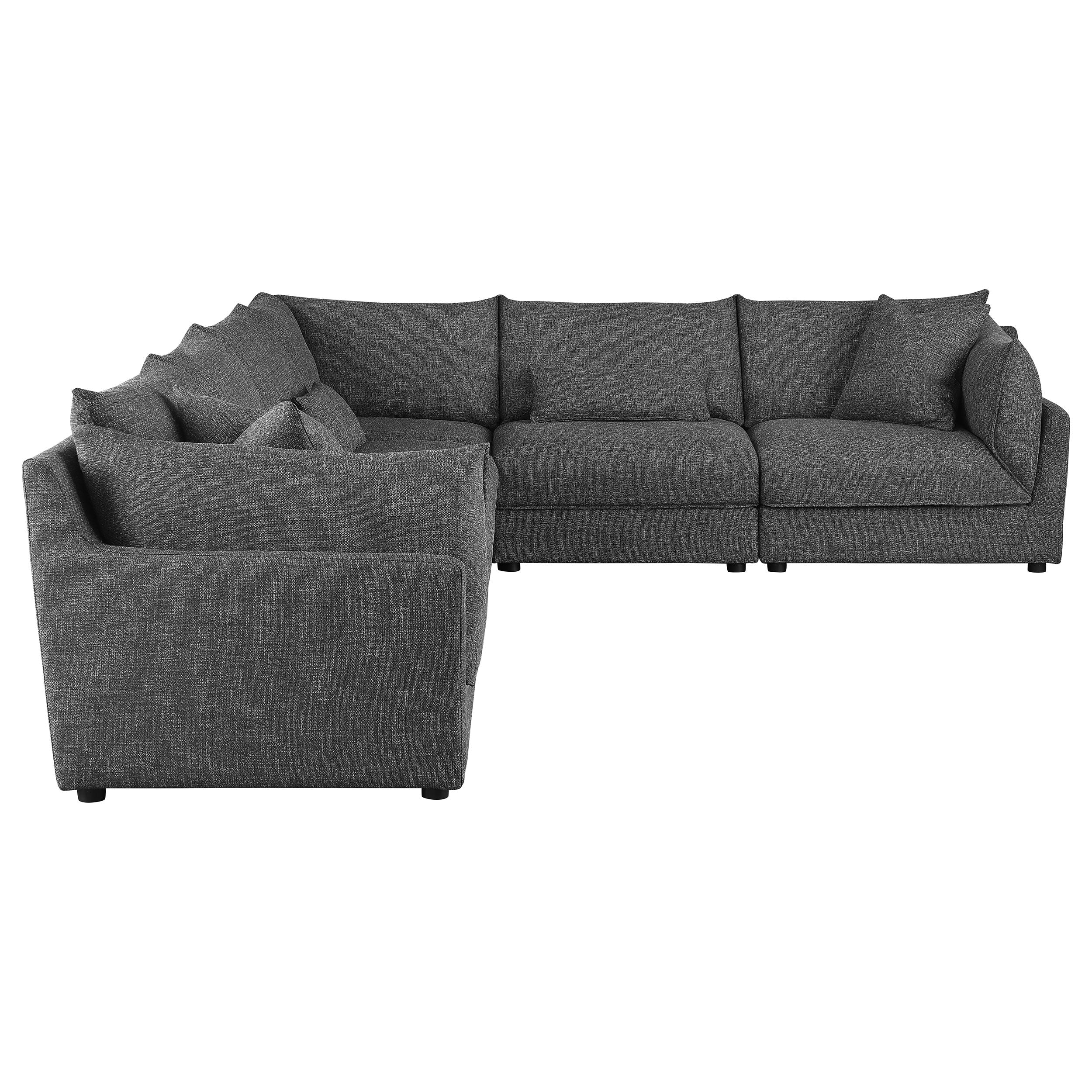 Sasha  Upholstered Modular Sectional Barely Black