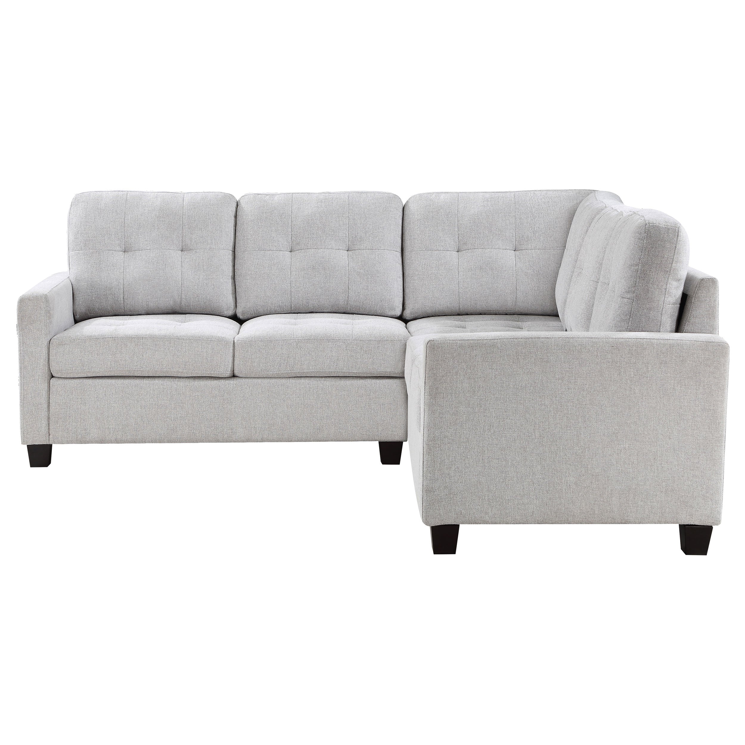 Georgina  Upholstered Sectional Sofa Steel Beige