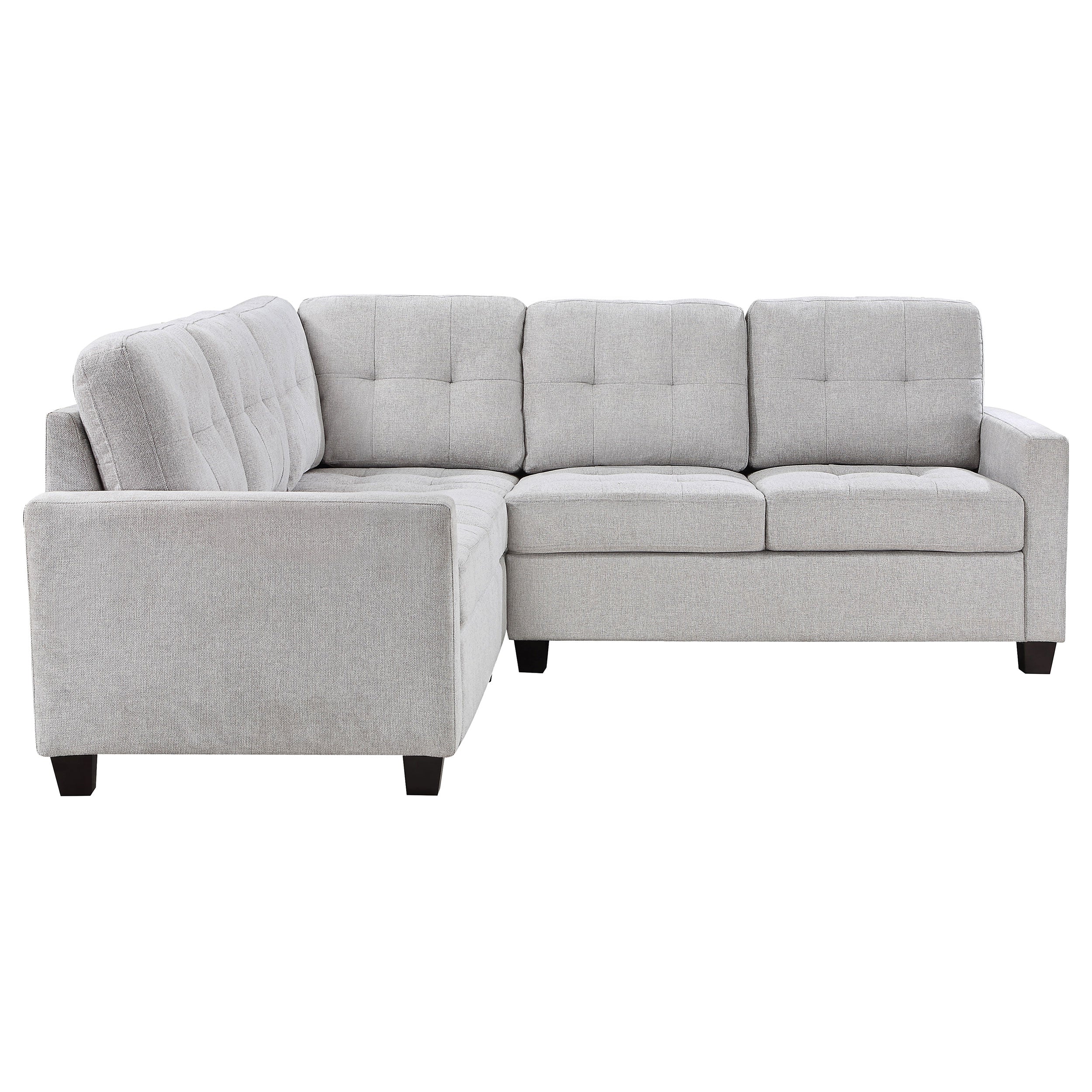 Georgina  Upholstered Sectional Sofa Steel Beige