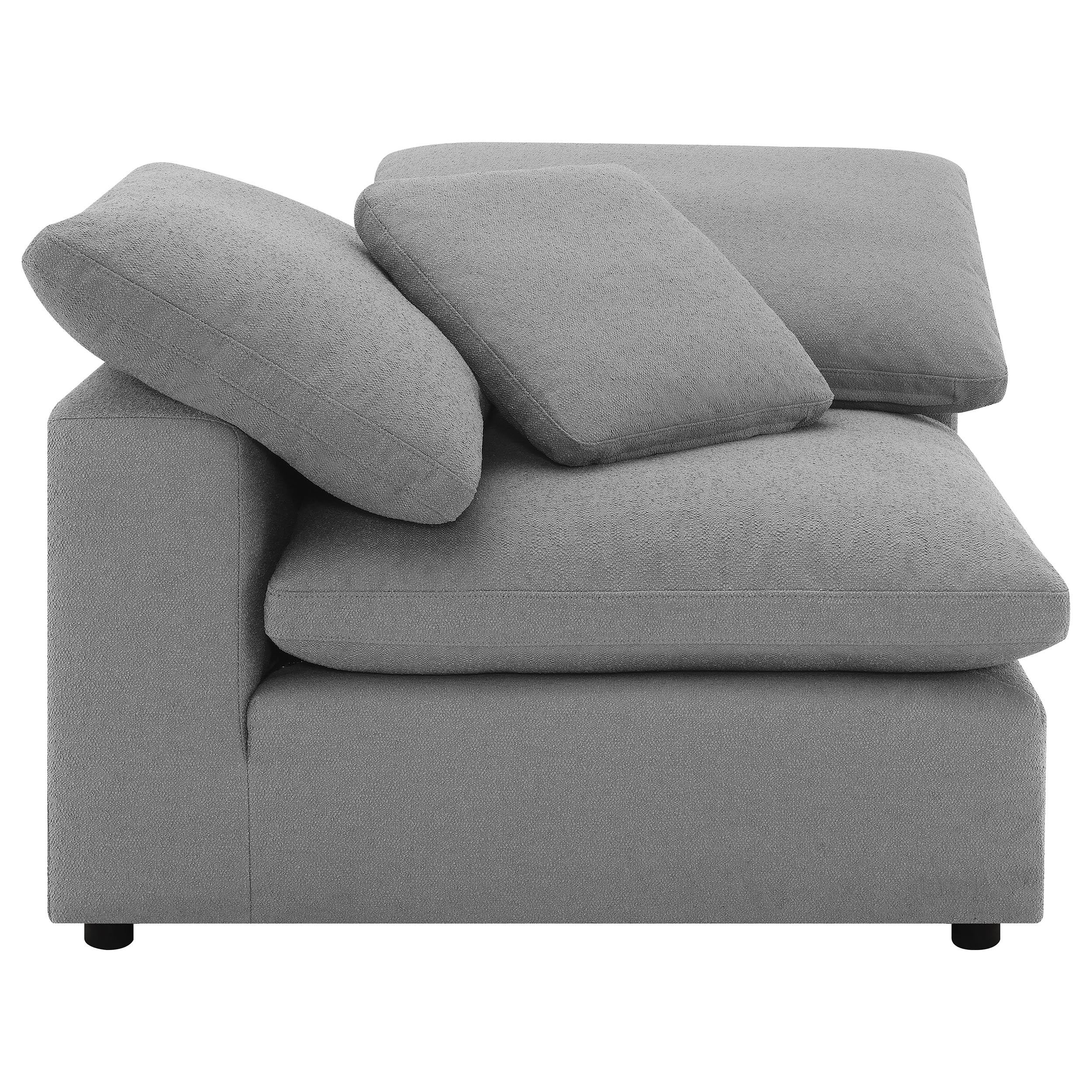 Raleigh  Boucle Upholstered Modular Sectional Grey