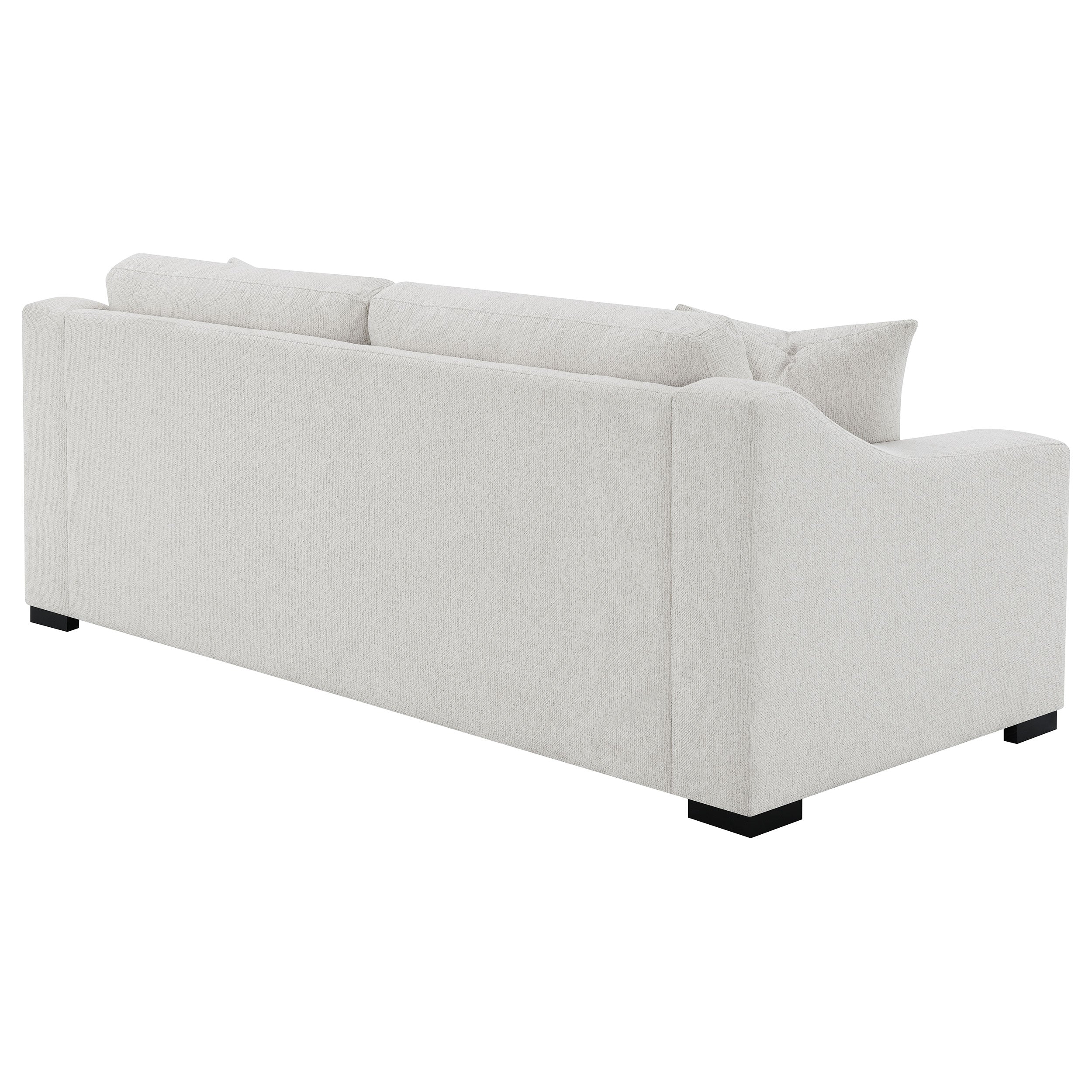 Ashlyn Upholstered Track Arm Sofa Set Sand