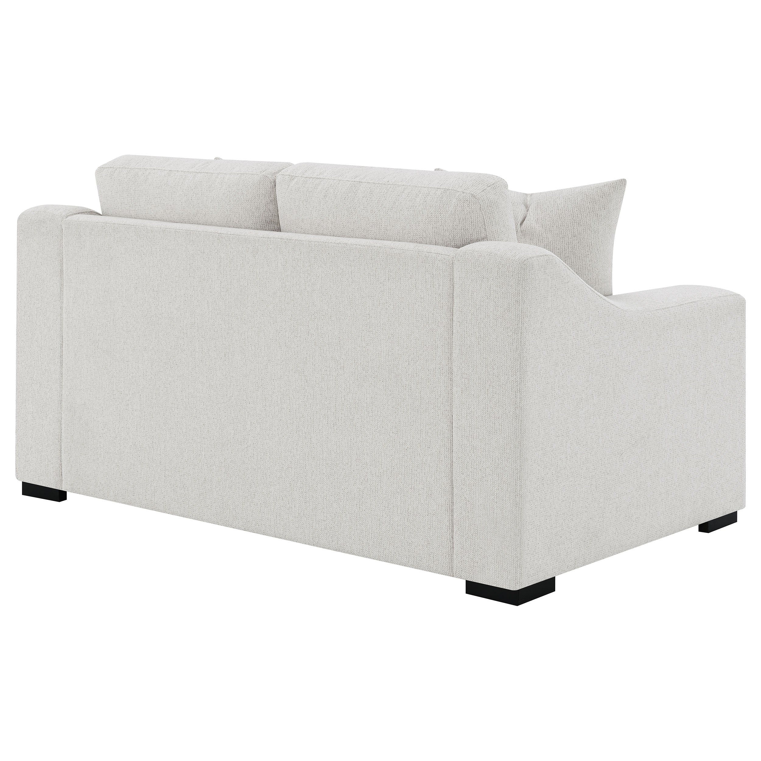 Ashlyn Upholstered Track Arm Sofa Set Sand