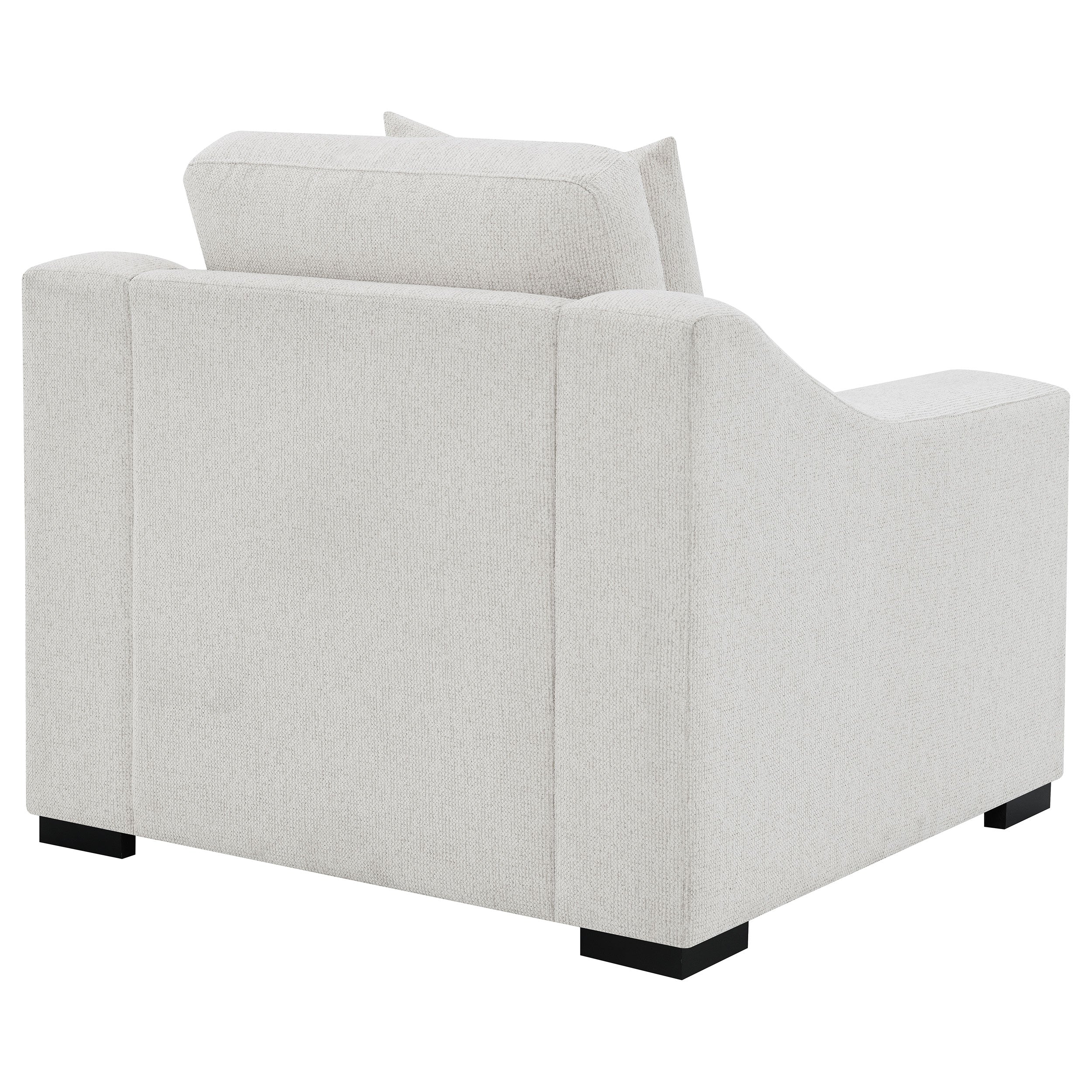 Ashlyn Upholstered Track Arm Sofa Set Sand