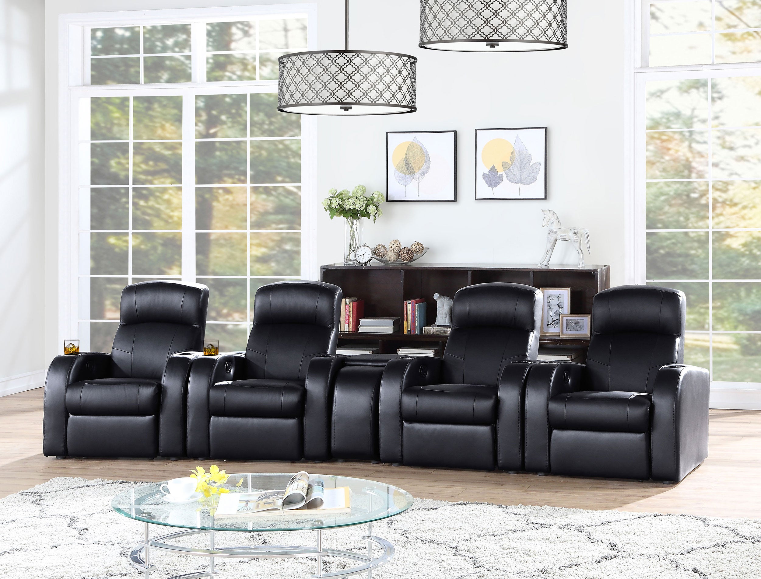 Cyrus Upholstered Home Theater Seating
