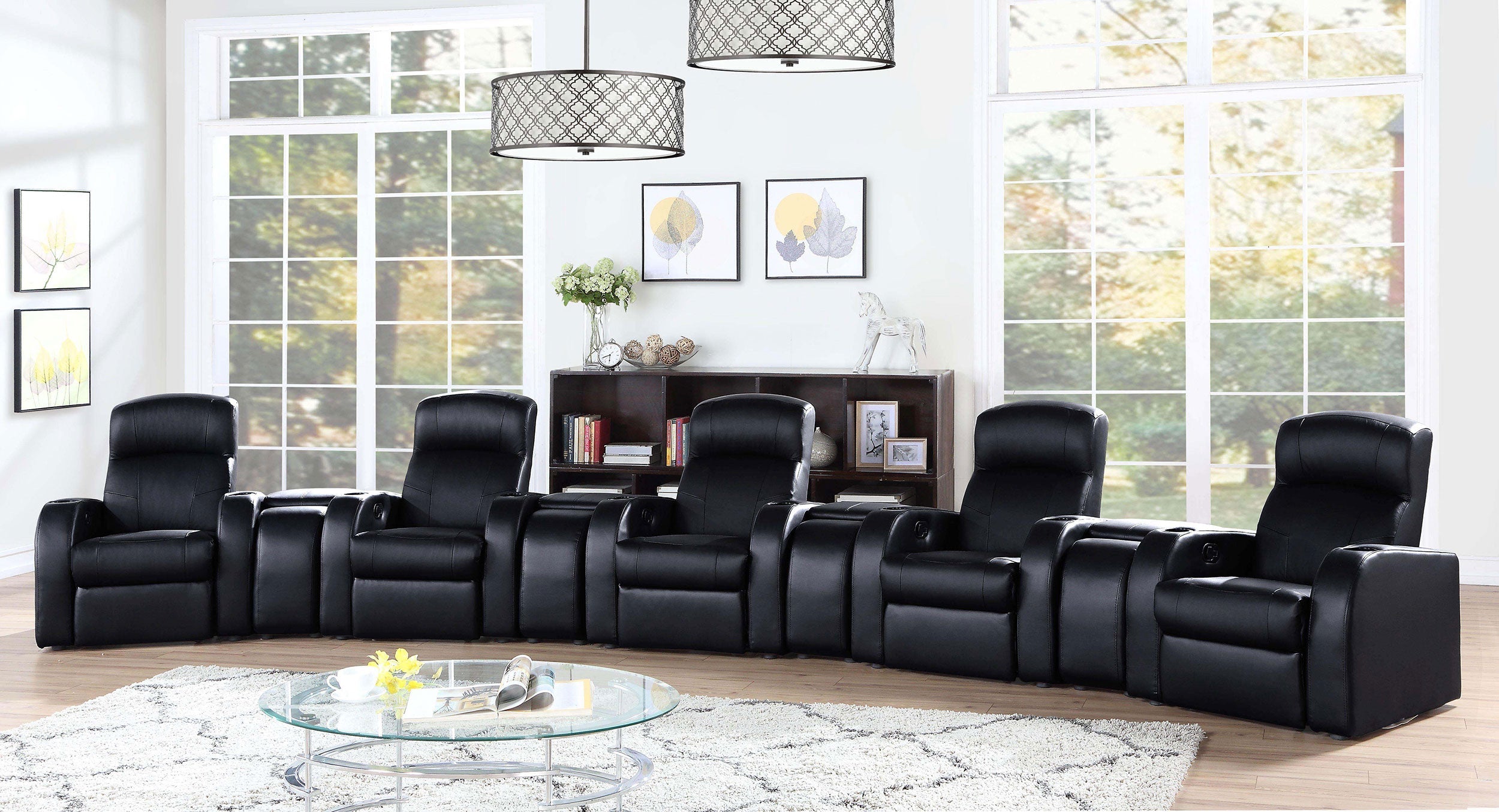 Cyrus Upholstered Home Theater Seating