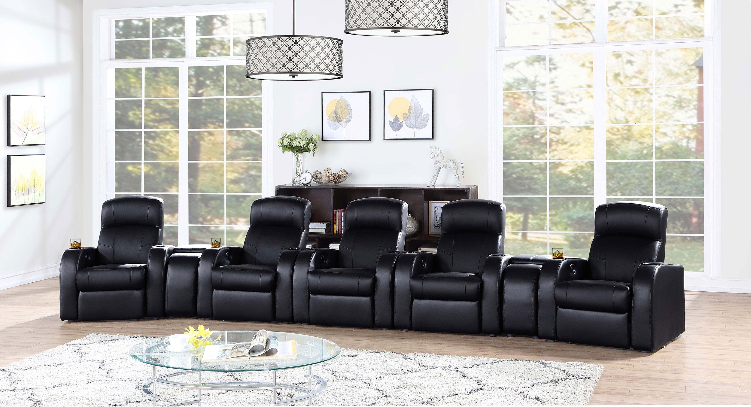 Cyrus Upholstered Home Theater Seating