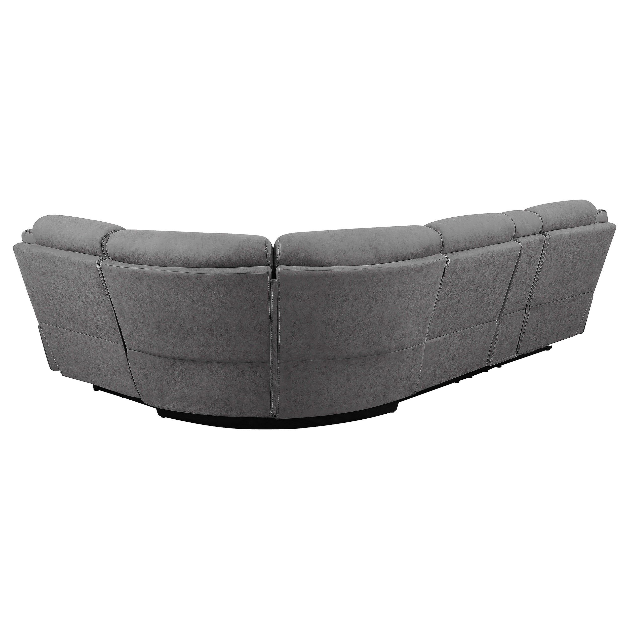 Higgins Upholstered Power Sectional Grey