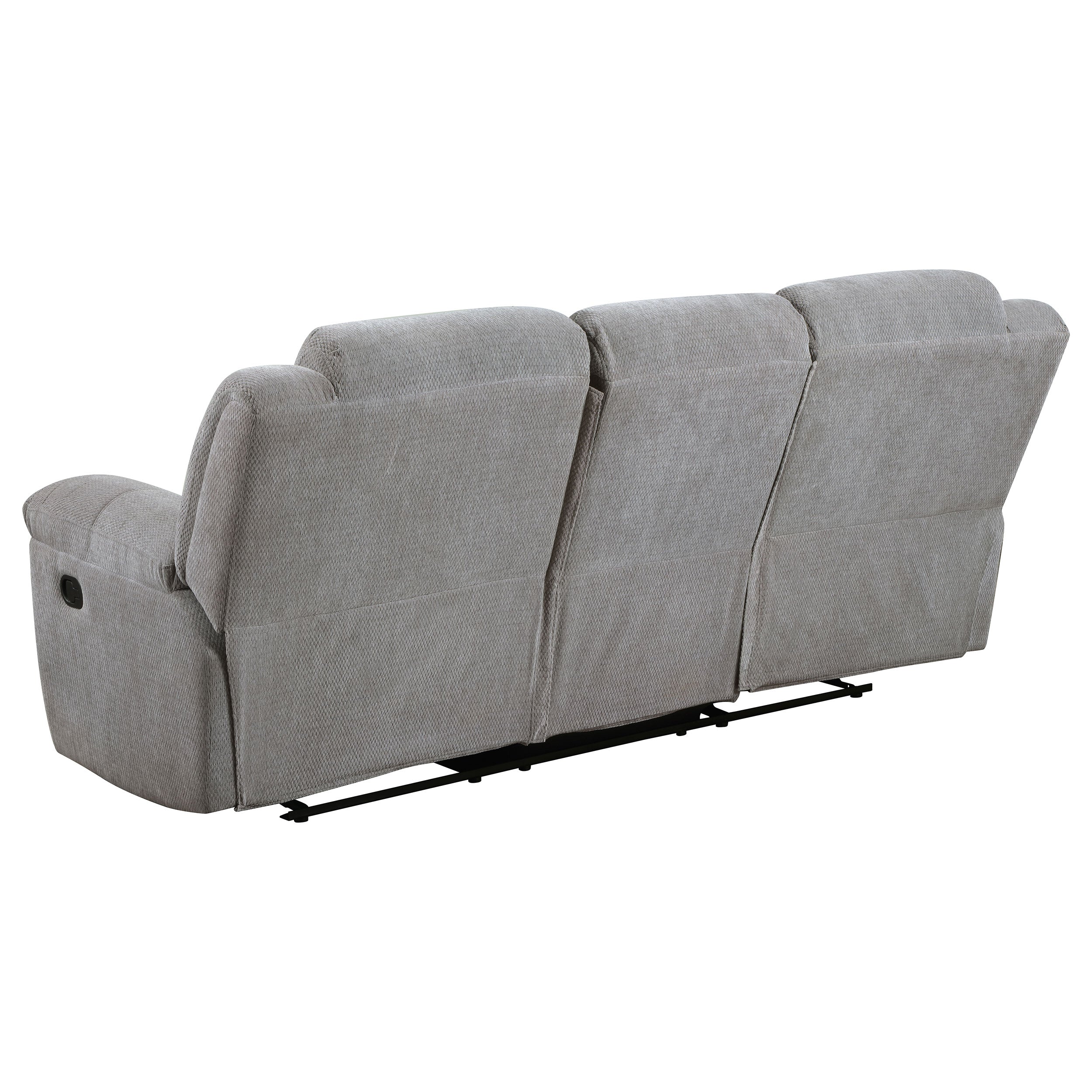 Gilson Chenille Upholstered Reclining Sofa Set Grey