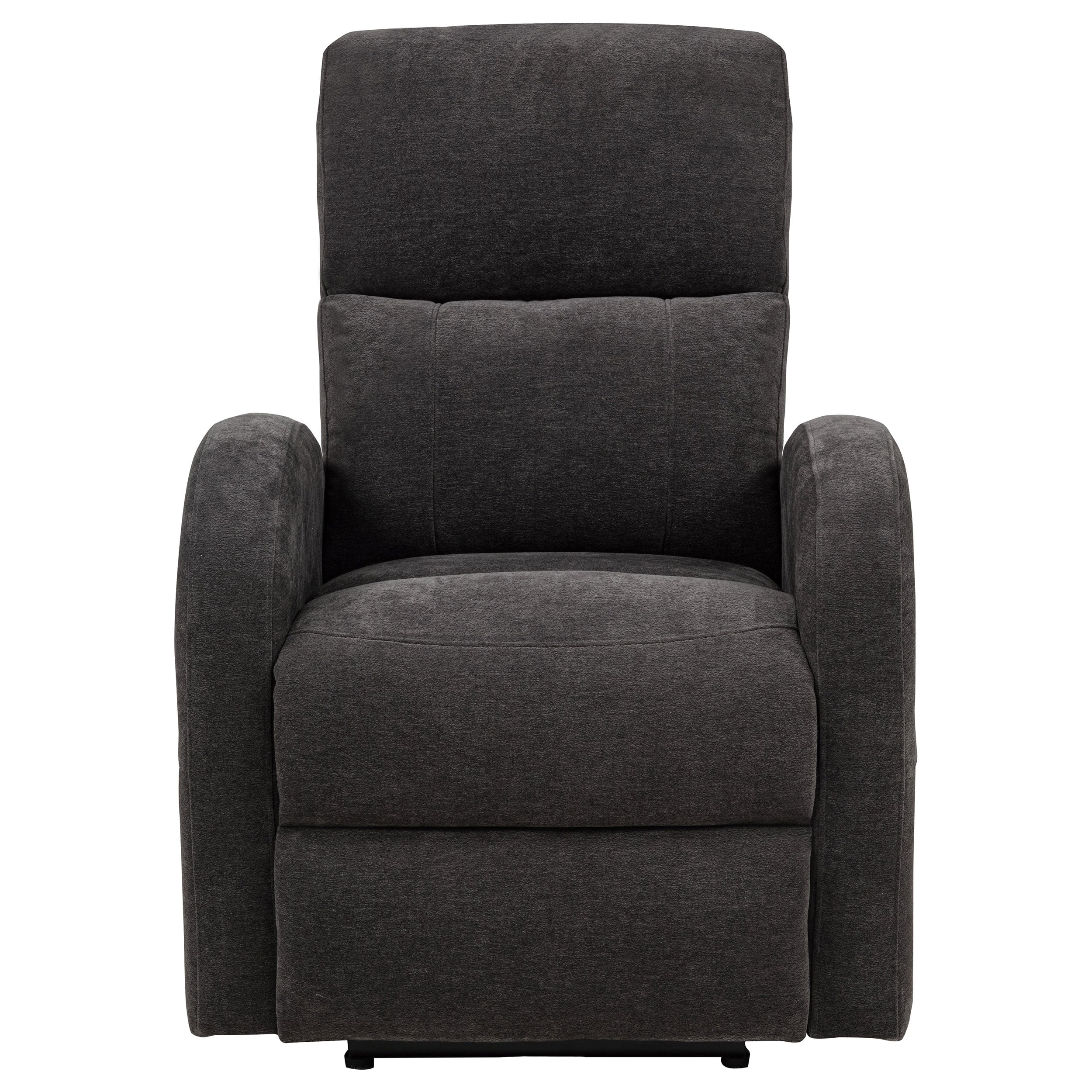 Grant Fabric Upholstered Power Recliner Chair Charcoal Grey
