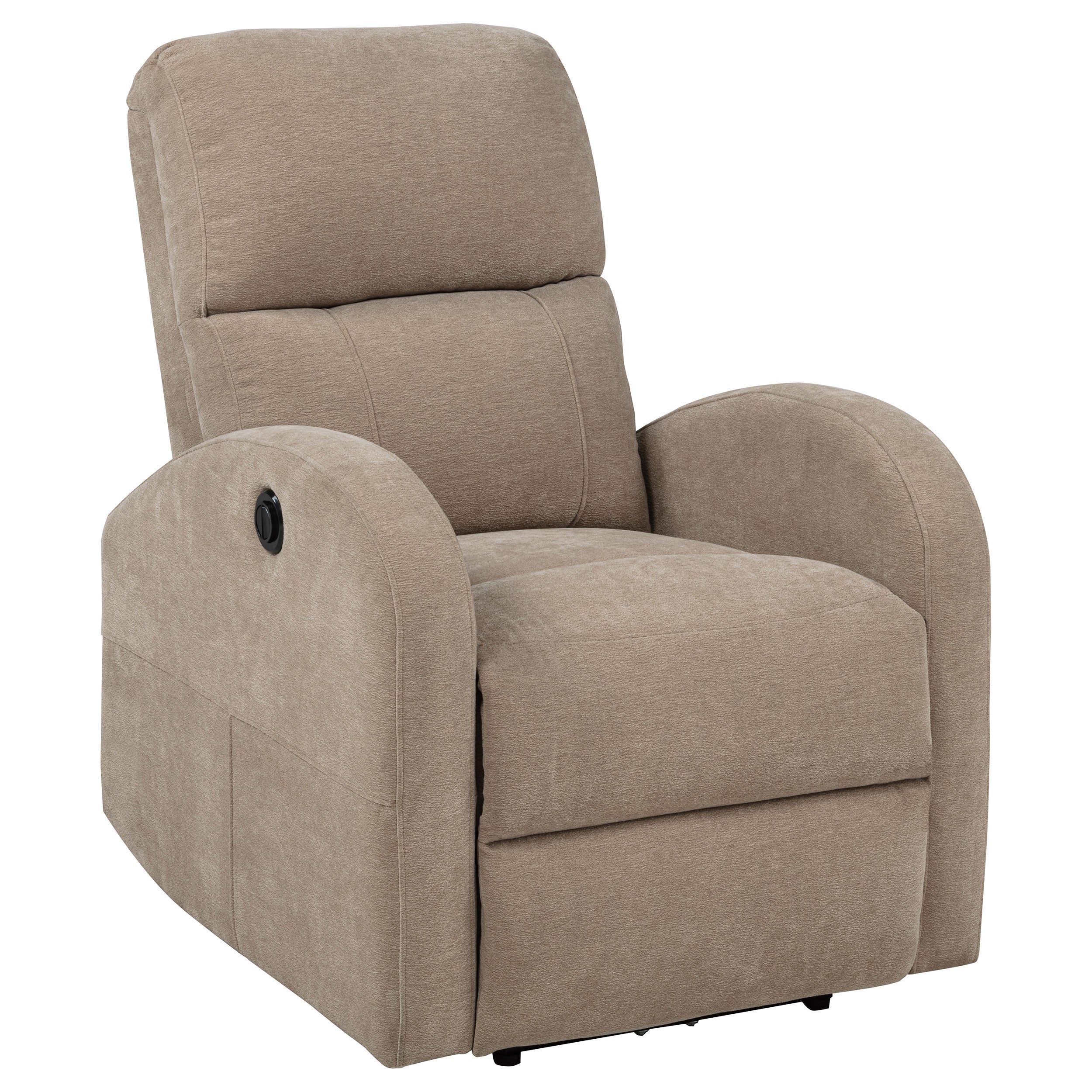Grant Fabric Upholstered Power Recliner Chair Camel