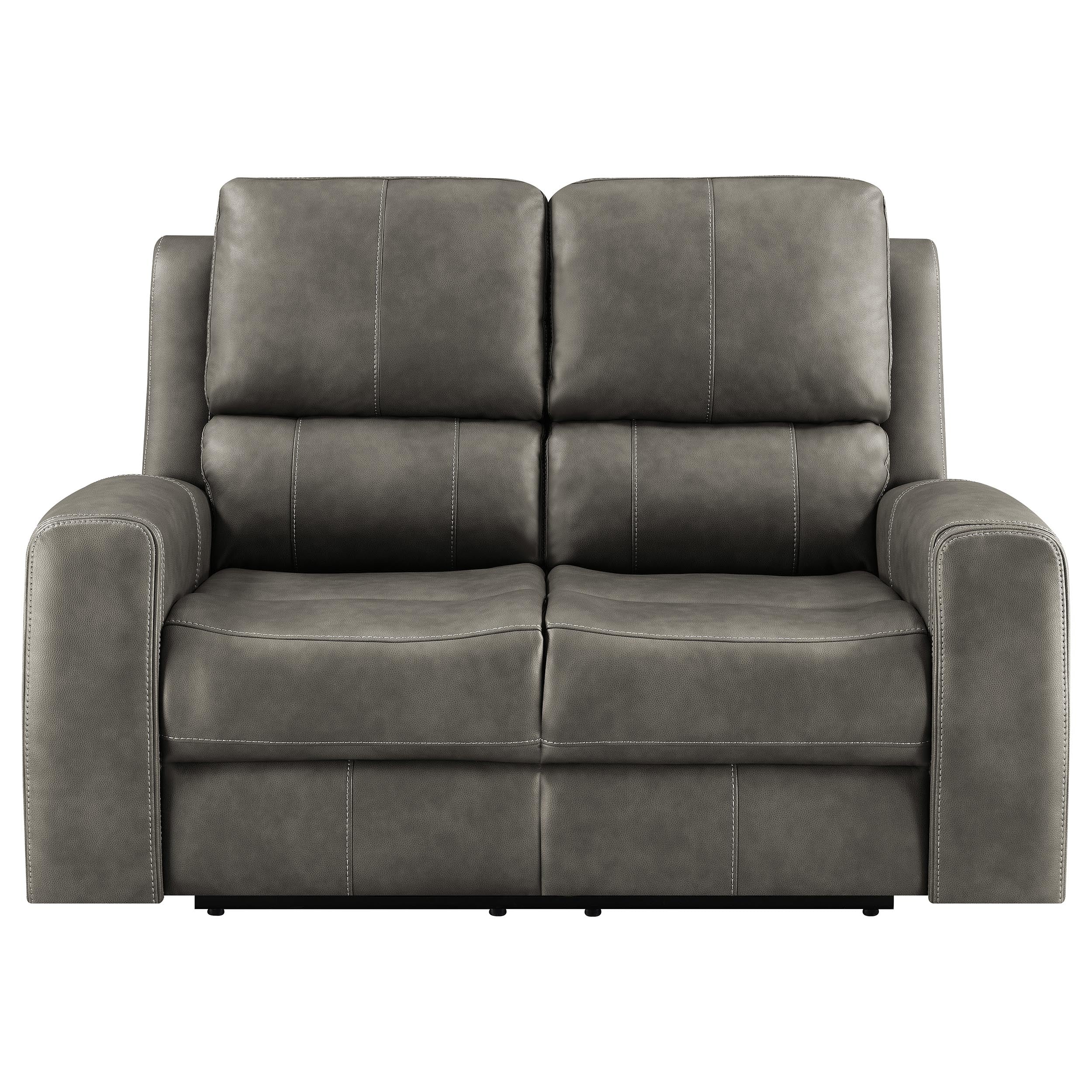 Brickston Triple Power Reclining Loveseat Charcoal