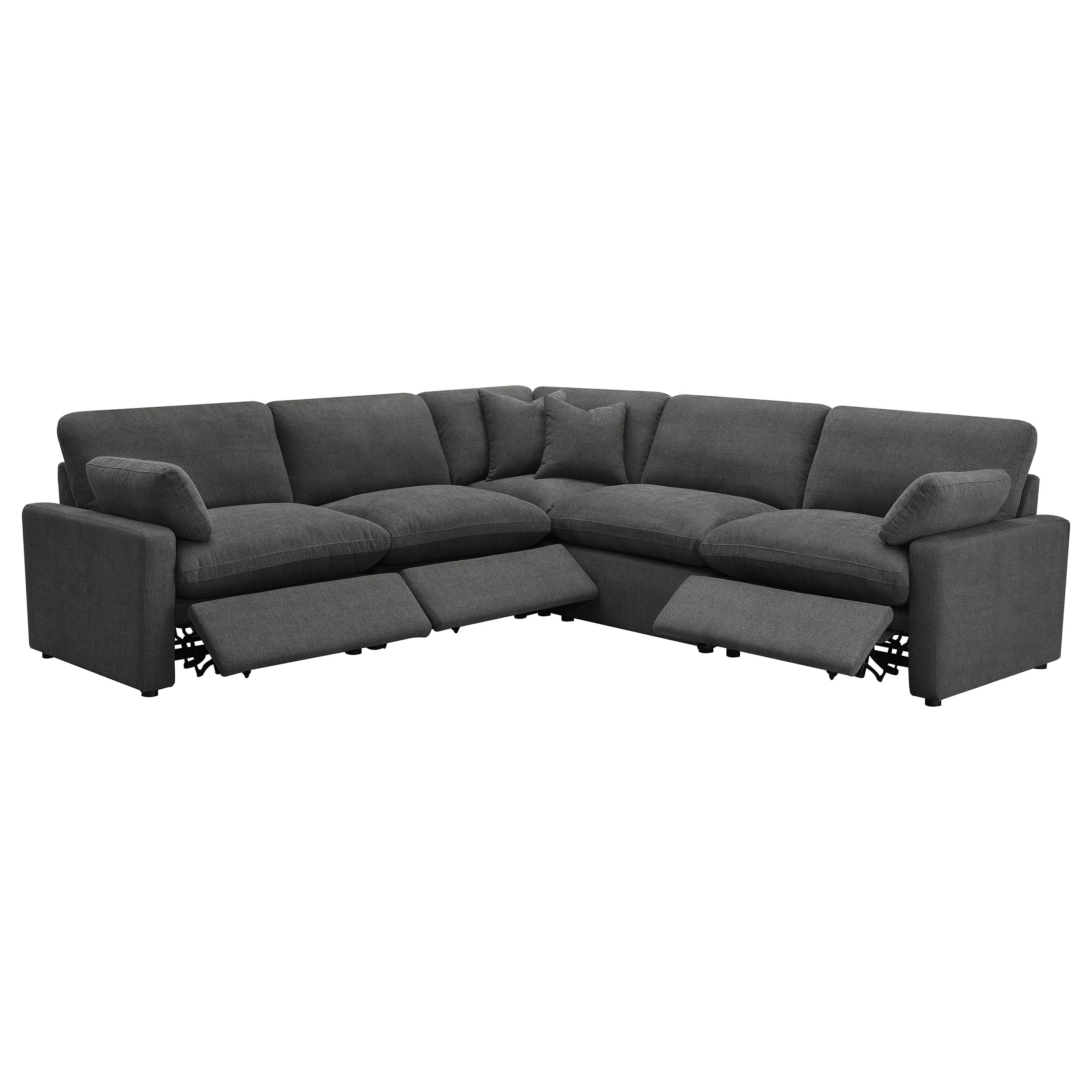Collins  Modular Power Reclining Sectional Dark Grey