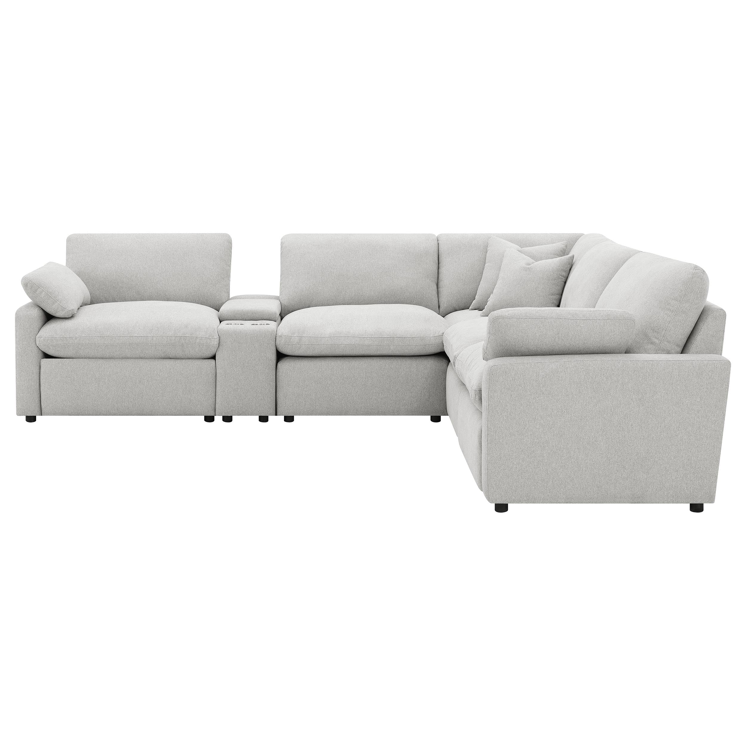 Collins  Modular Power Reclining Sectional Dark Grey