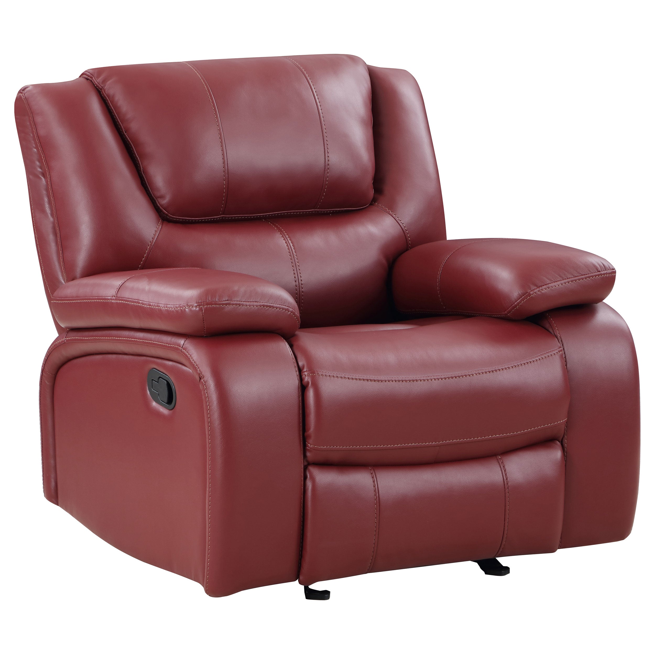 Camila Upholstered Glider Recliner Chair Black