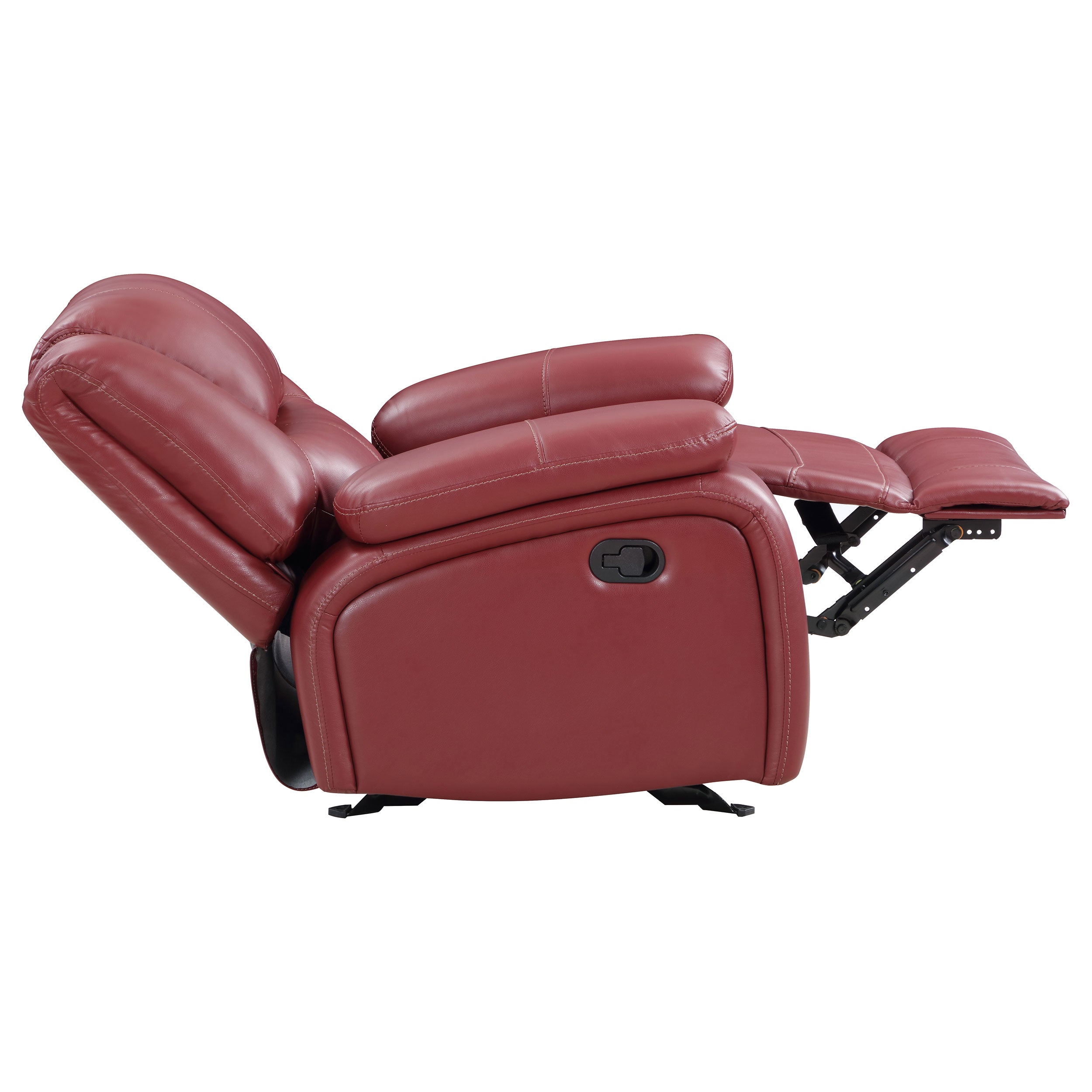 Camila Upholstered Glider Recliner Chair Black