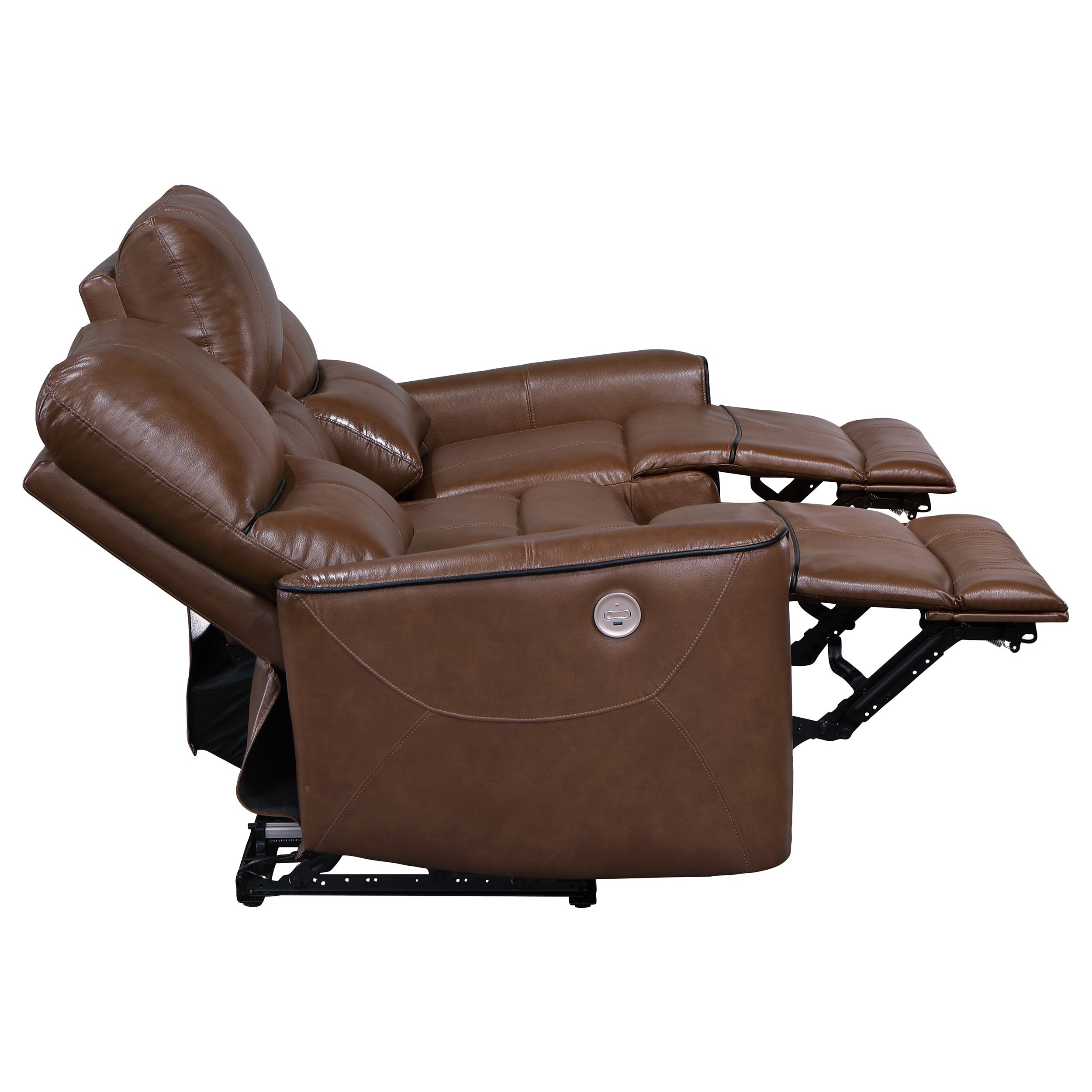 Greenfield Power Reclining Sofa Set Dove Grey