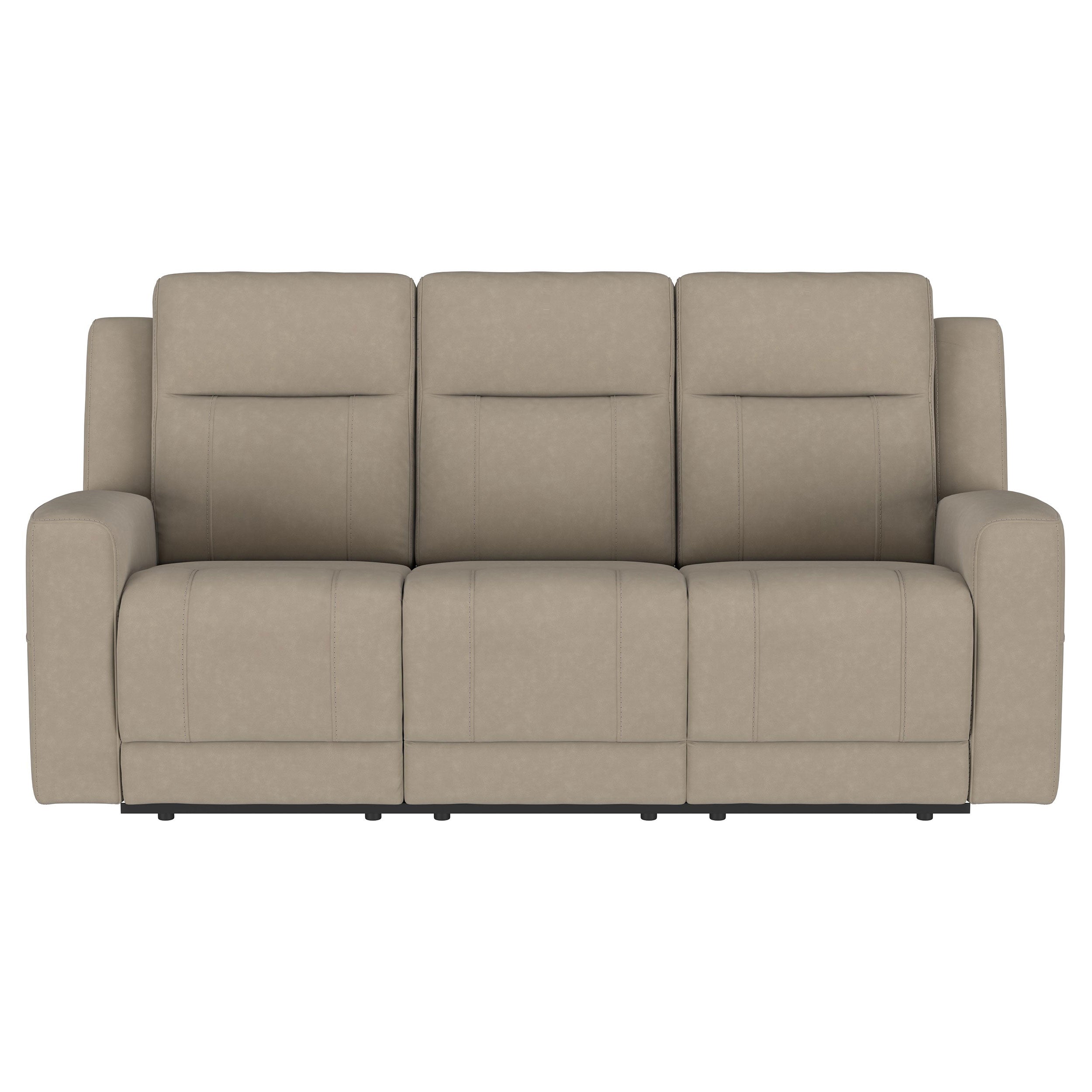 Brentwood Upholstered Reclining Sofa Set Charcoal