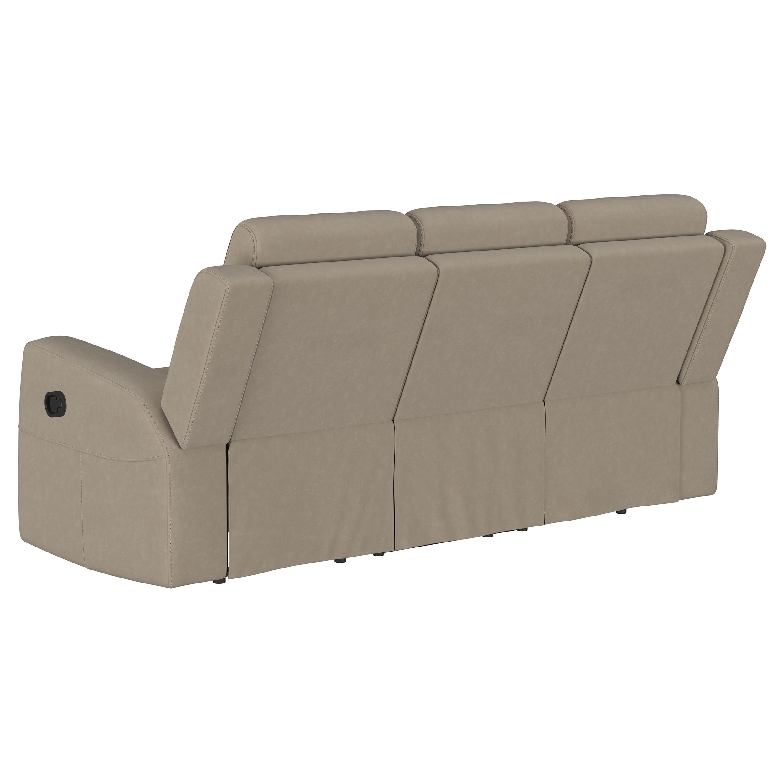 Brentwood Upholstered Reclining Sofa Set Charcoal