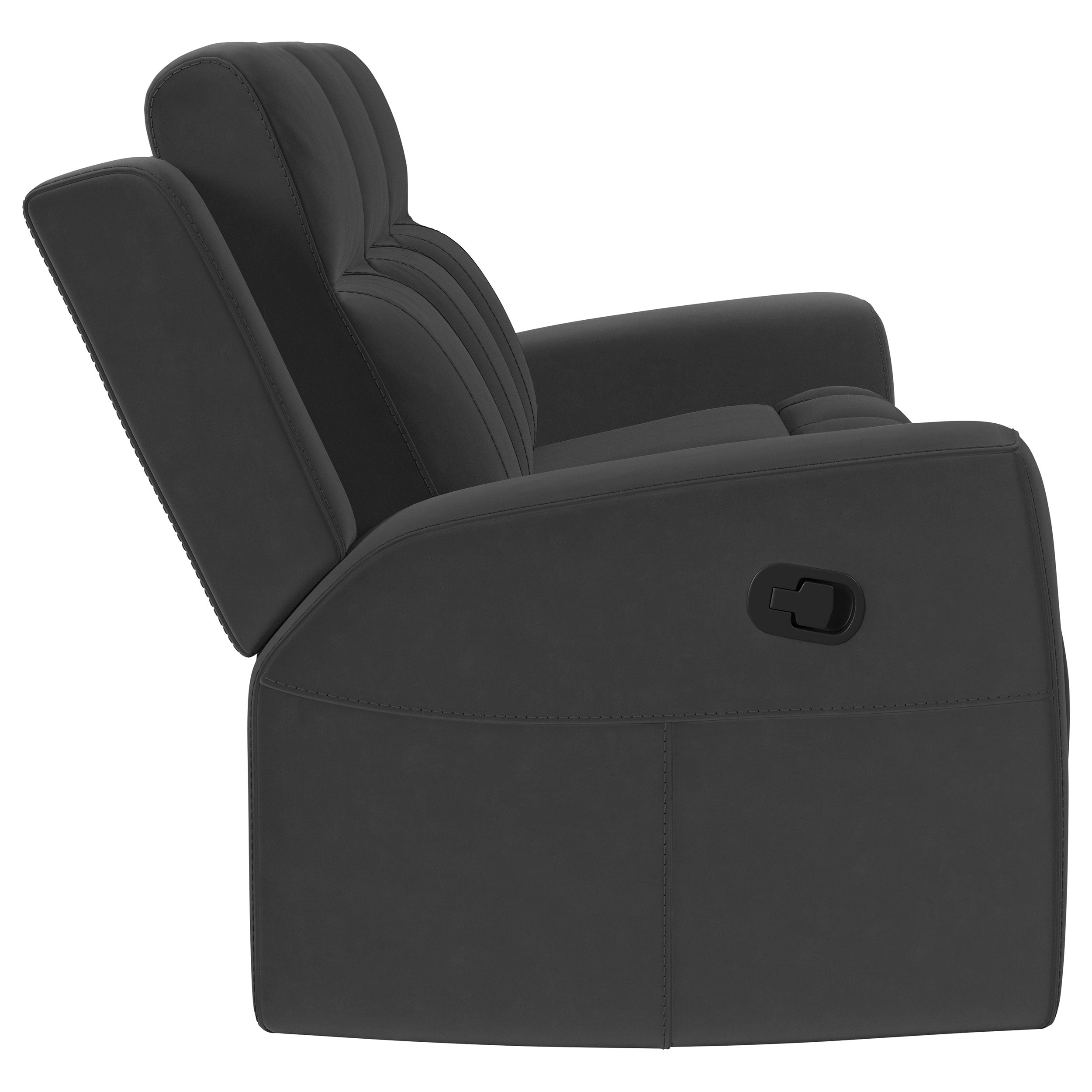 Brentwood Upholstered Reclining Sofa Set Charcoal