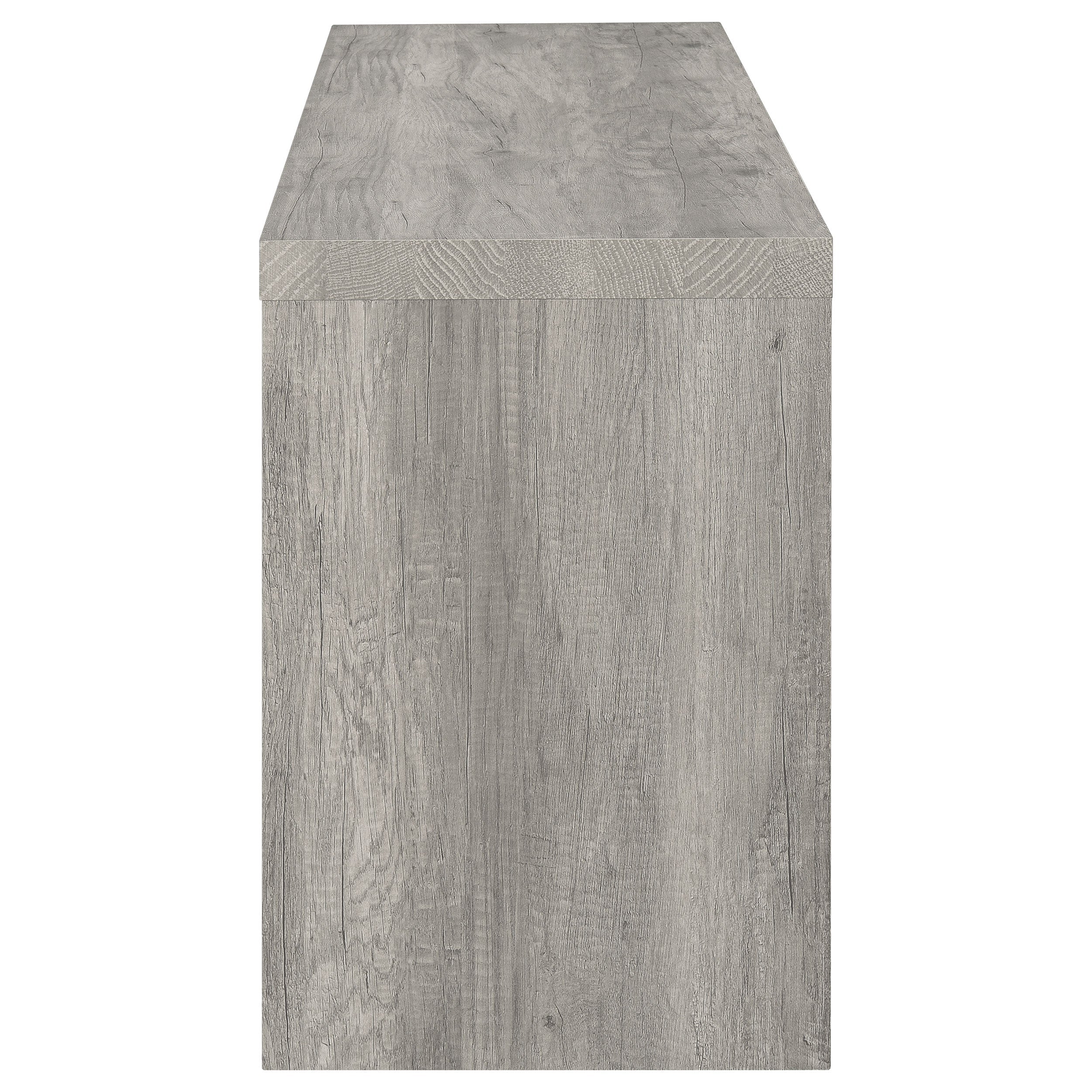 Burke 2-door Engineered Wood TV Stand Grey Driftwood
