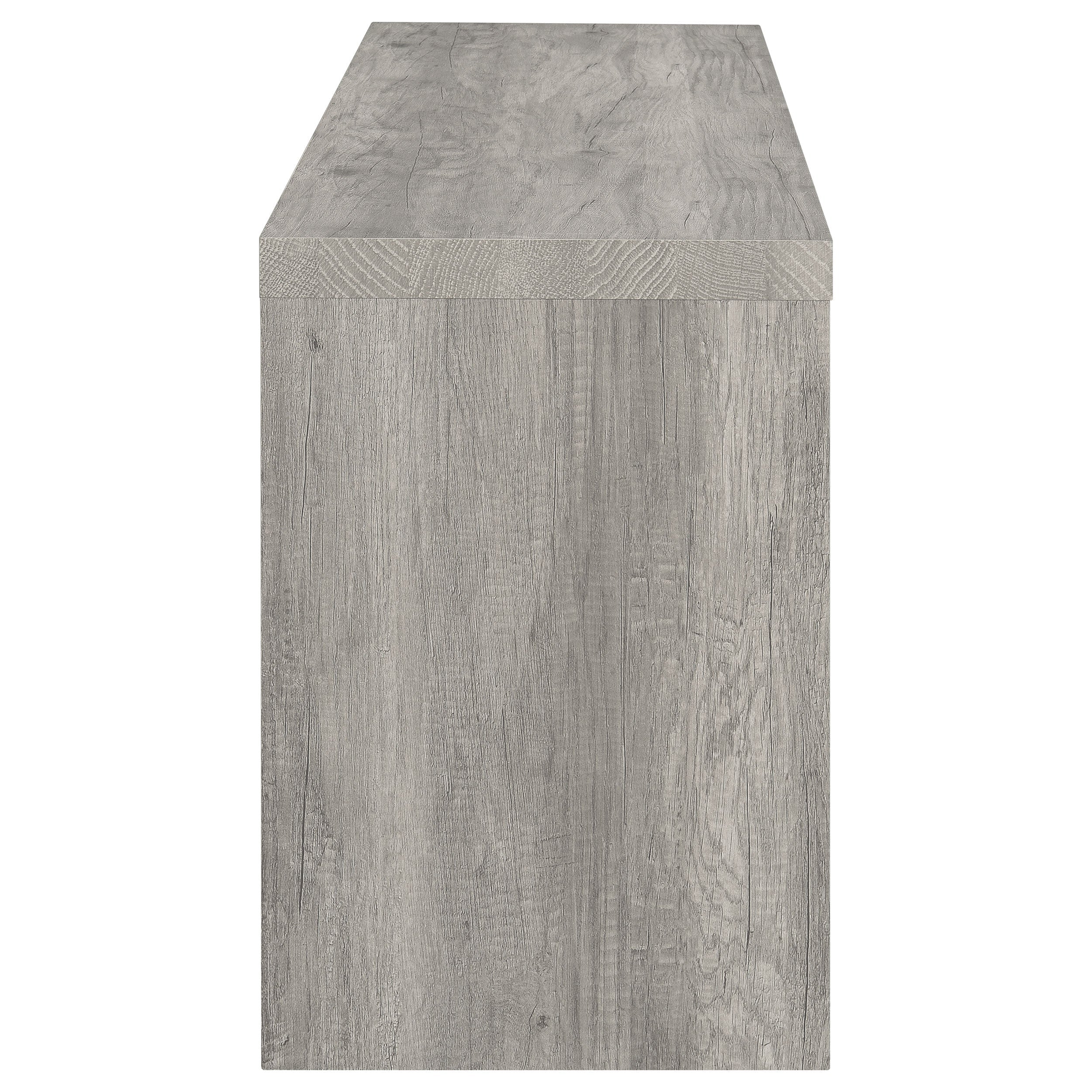 Burke 2-door Engineered Wood TV Stand Grey Driftwood