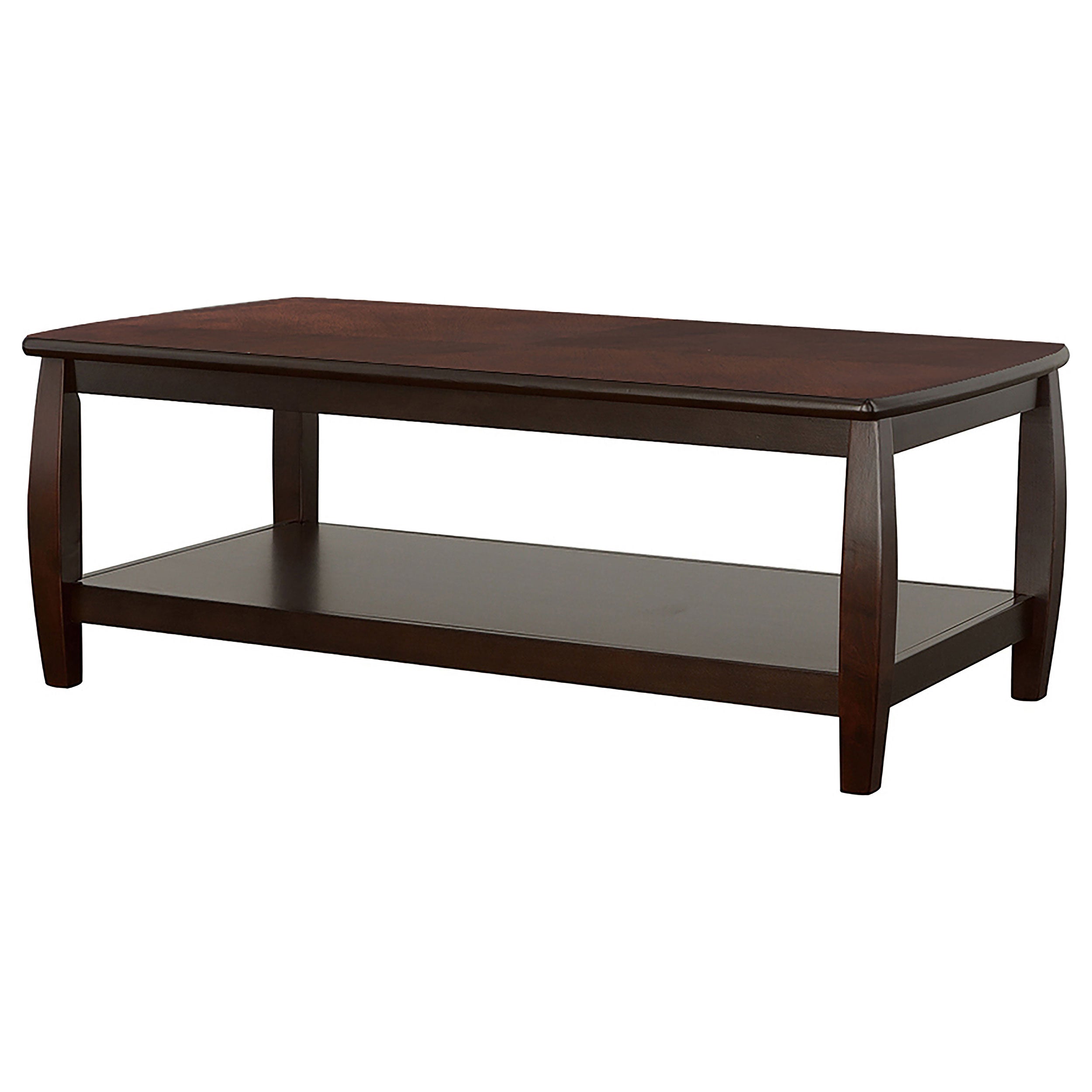 Dixon 1-shelf Rectangular Wood Coffee Table Espresso