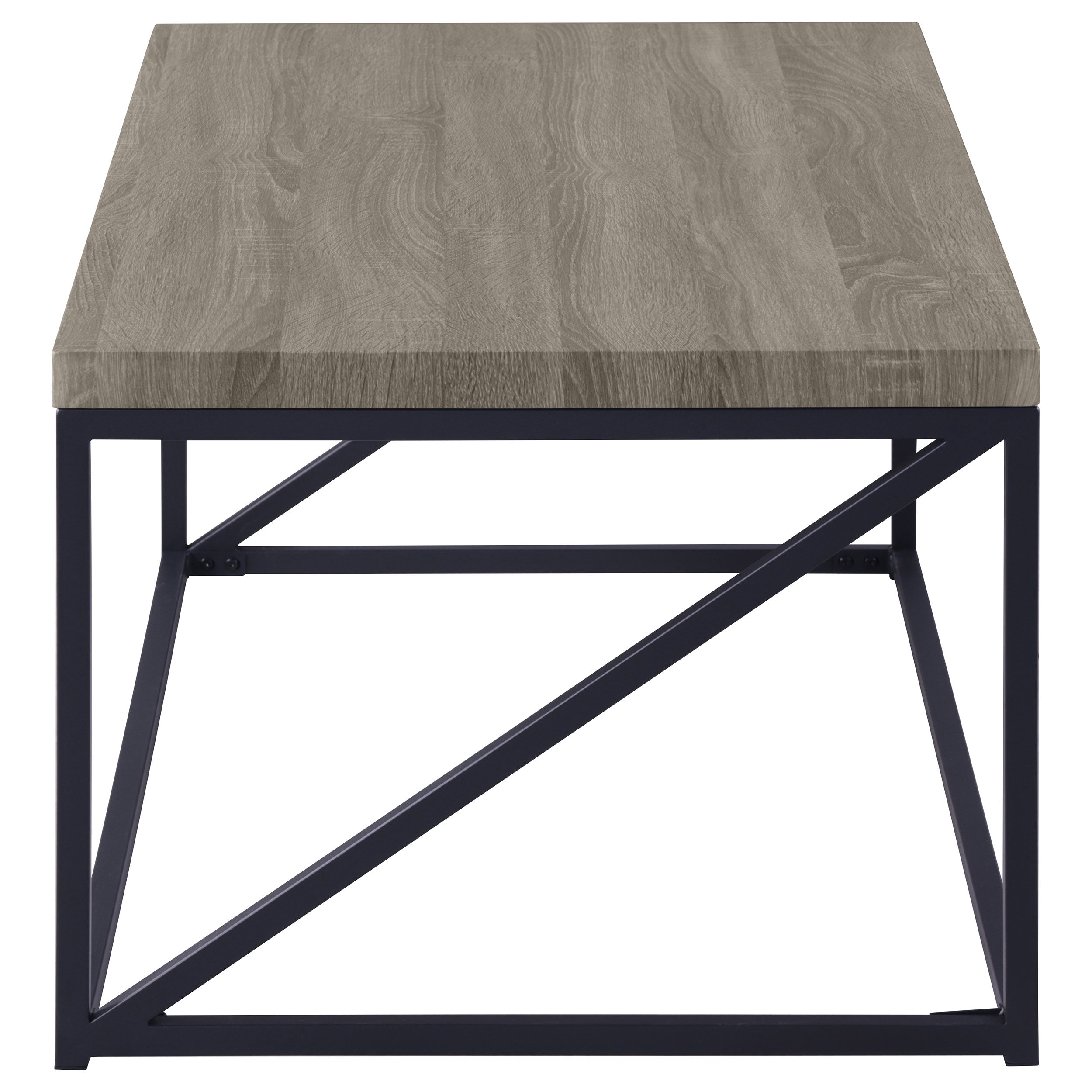 Birdie Rectangular Engineered Wood Coffee Table Sonoma Grey