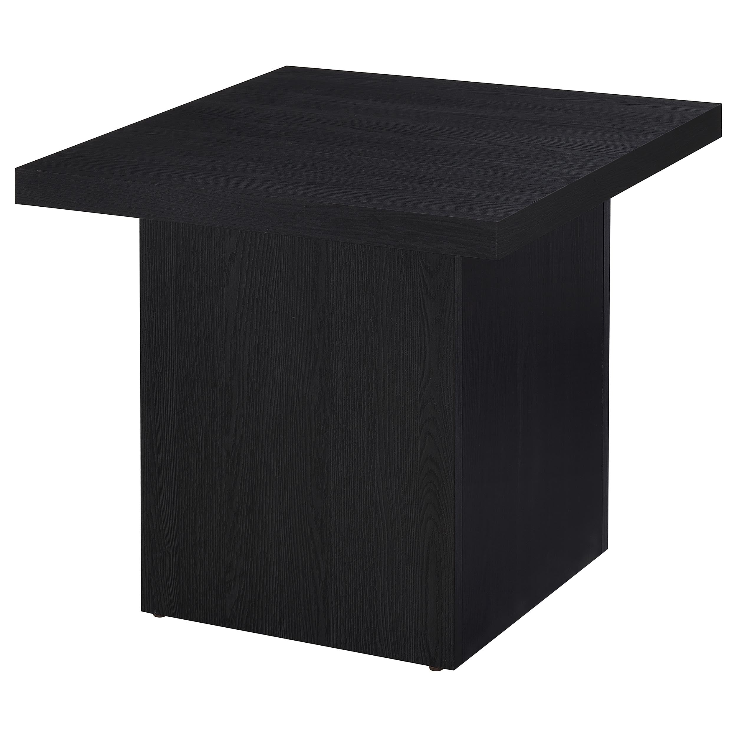 Max Rectangular Coffee and End Table Set Black