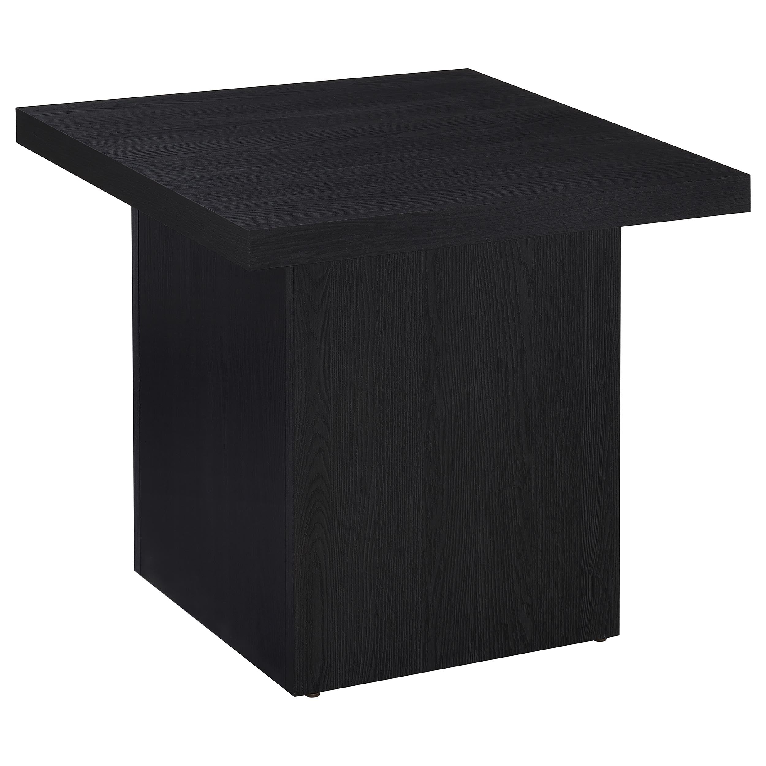 Max Rectangular Coffee and End Table Set Black