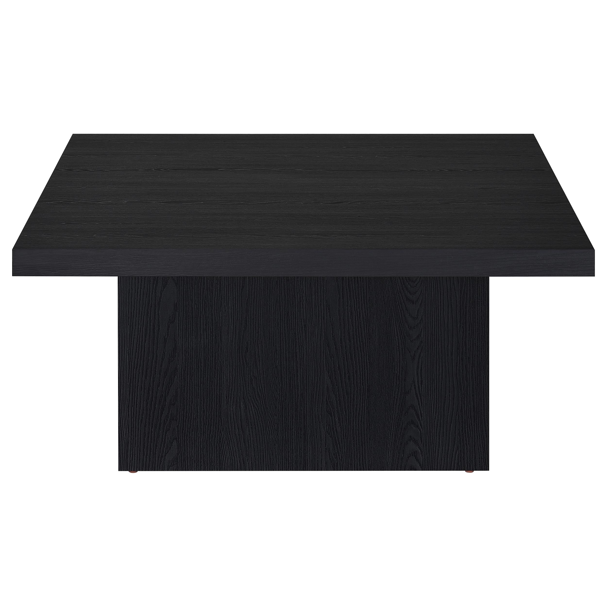 Devar Square Engineered Wood Cocktail Coffee Table Black