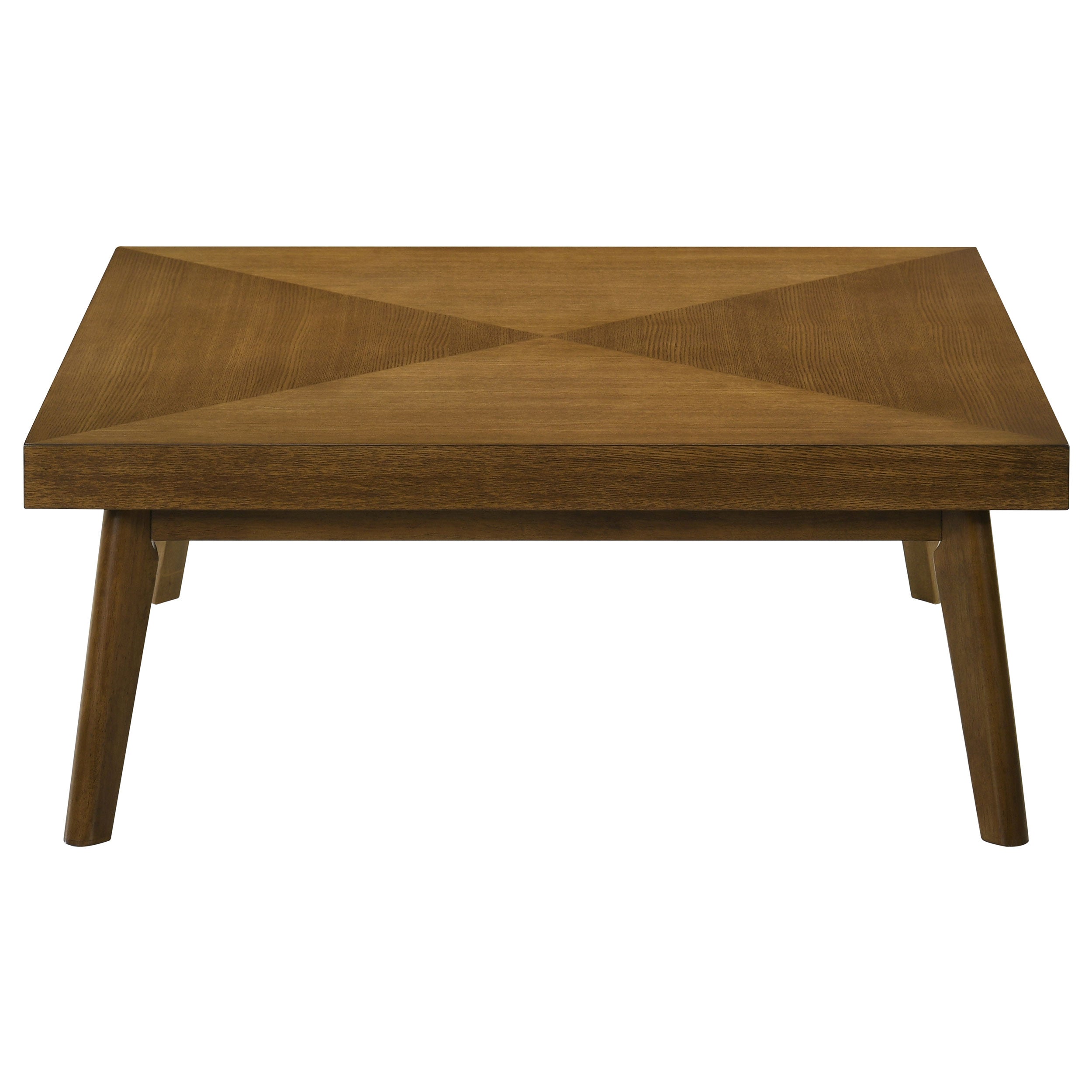 Westerly Square Wood Coffee Table Walnut Brown