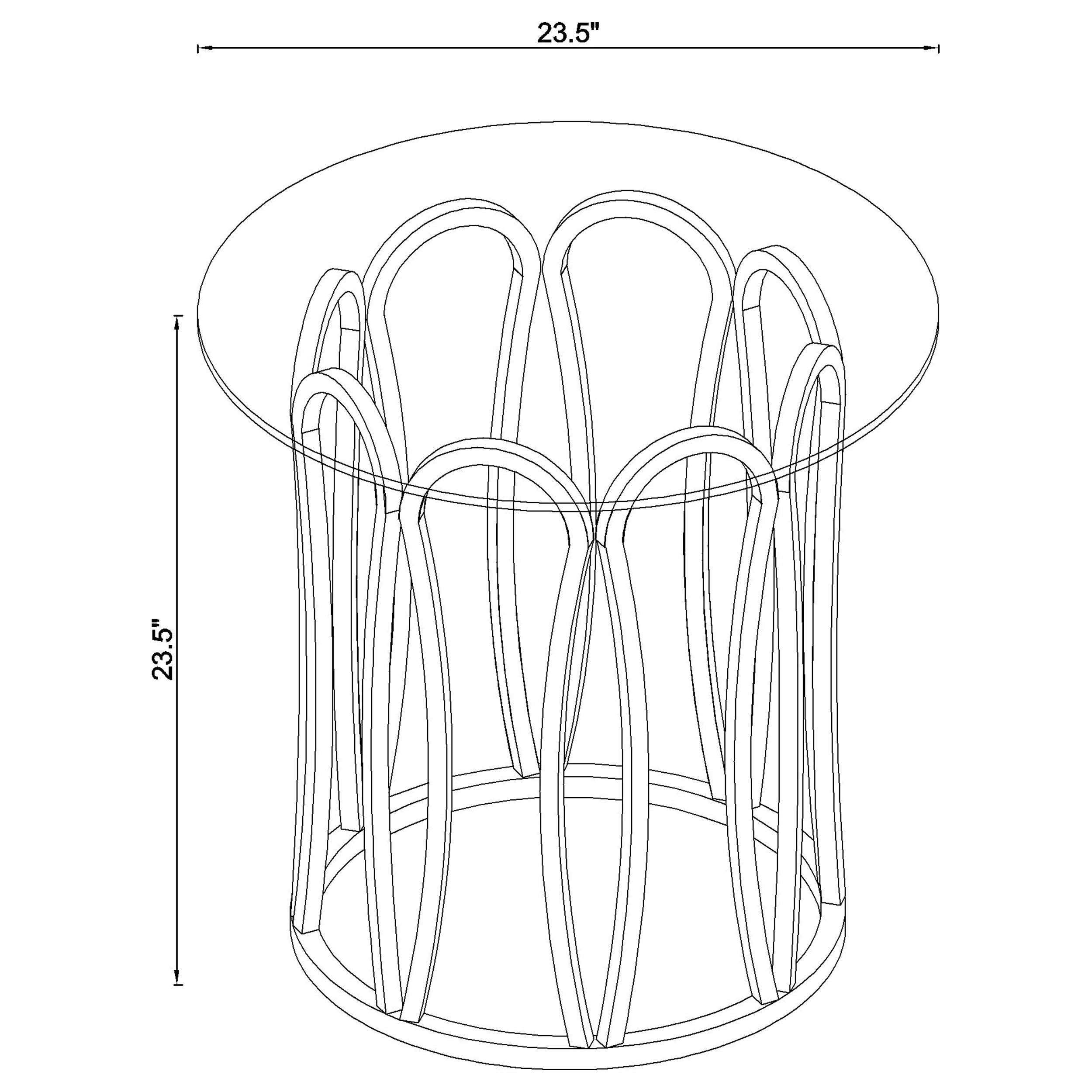 Merced 2-piece Rectangular Coffee and End Table Set Nickel
