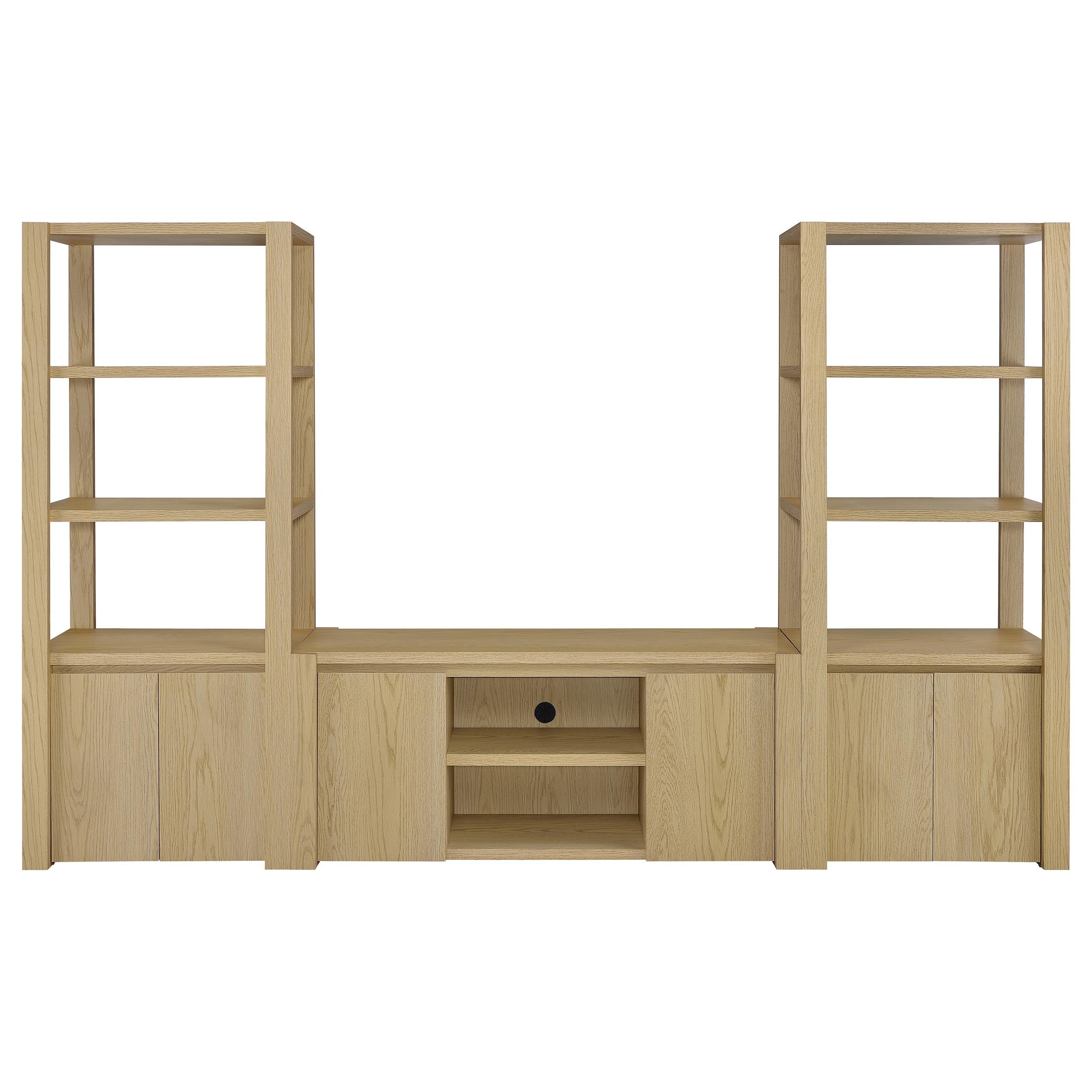 Laurelton 3-piece Entertainment Center TV Stand Light Oak