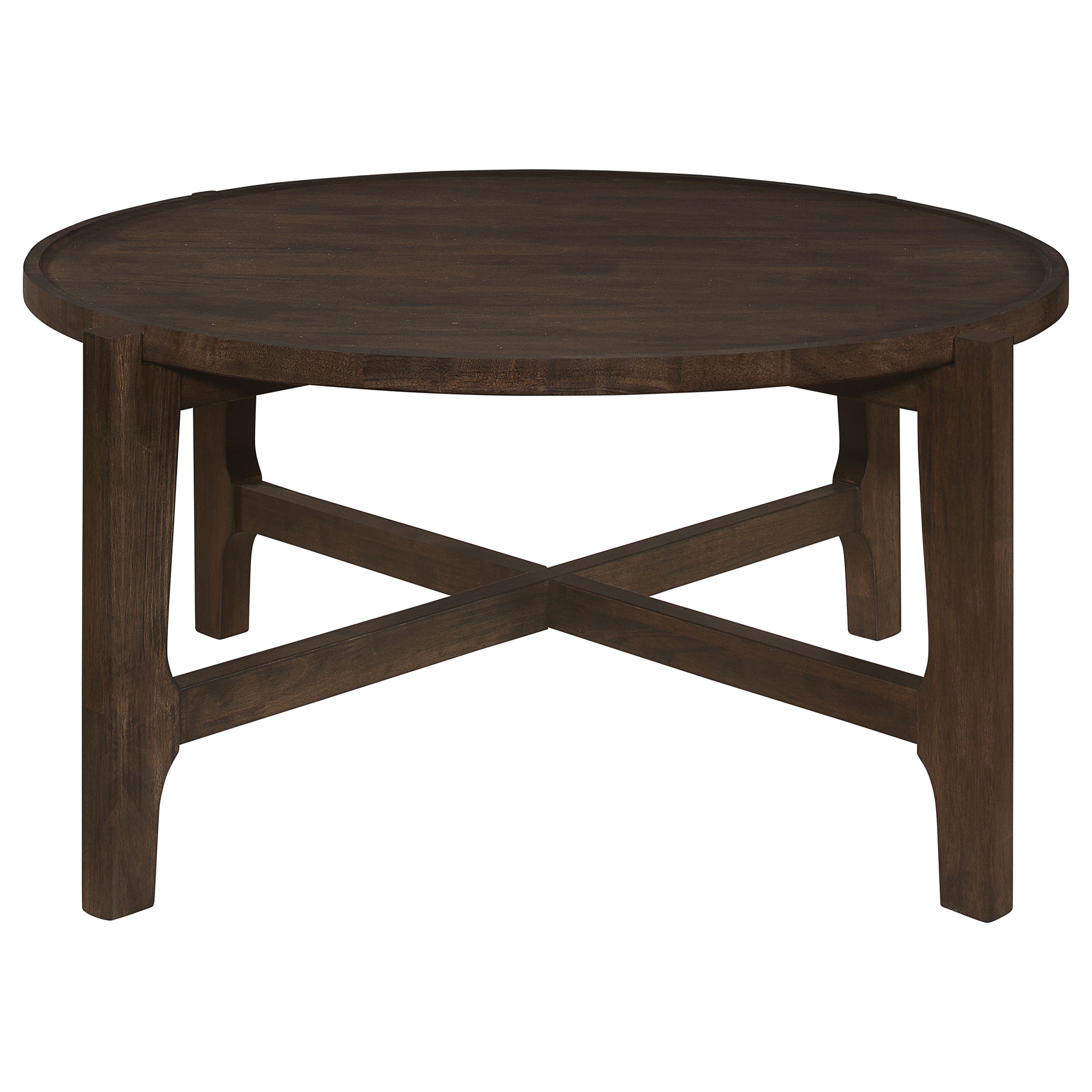 Cota Solid Wood Coffee and End Table Set Dark Brown