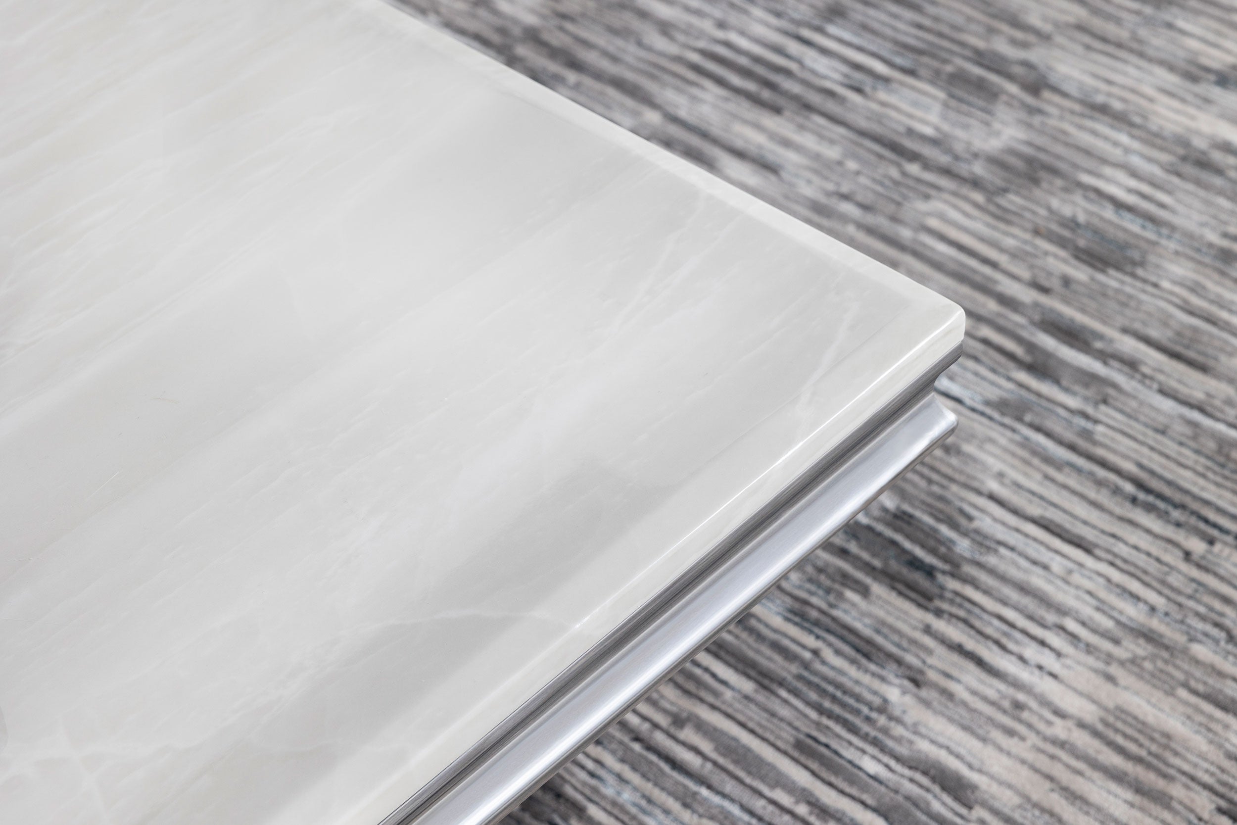 Kerwin Rectangular Coffee and End Table Set Chrome