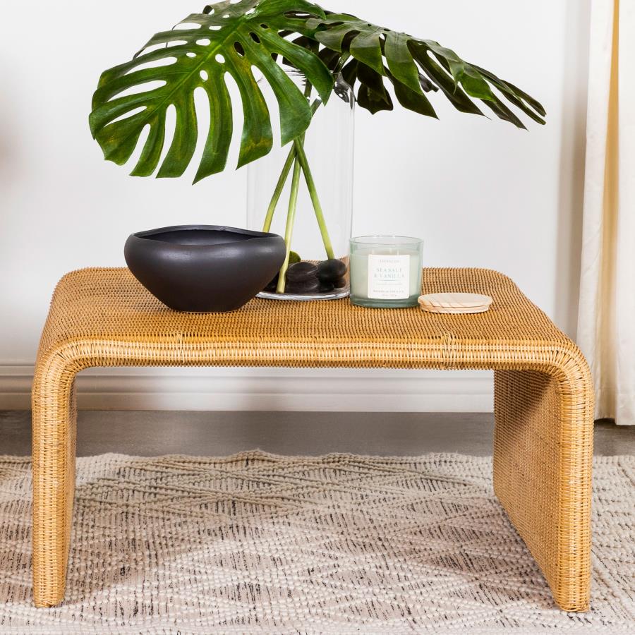 Cahya Woven Rattan Square Coffee Table