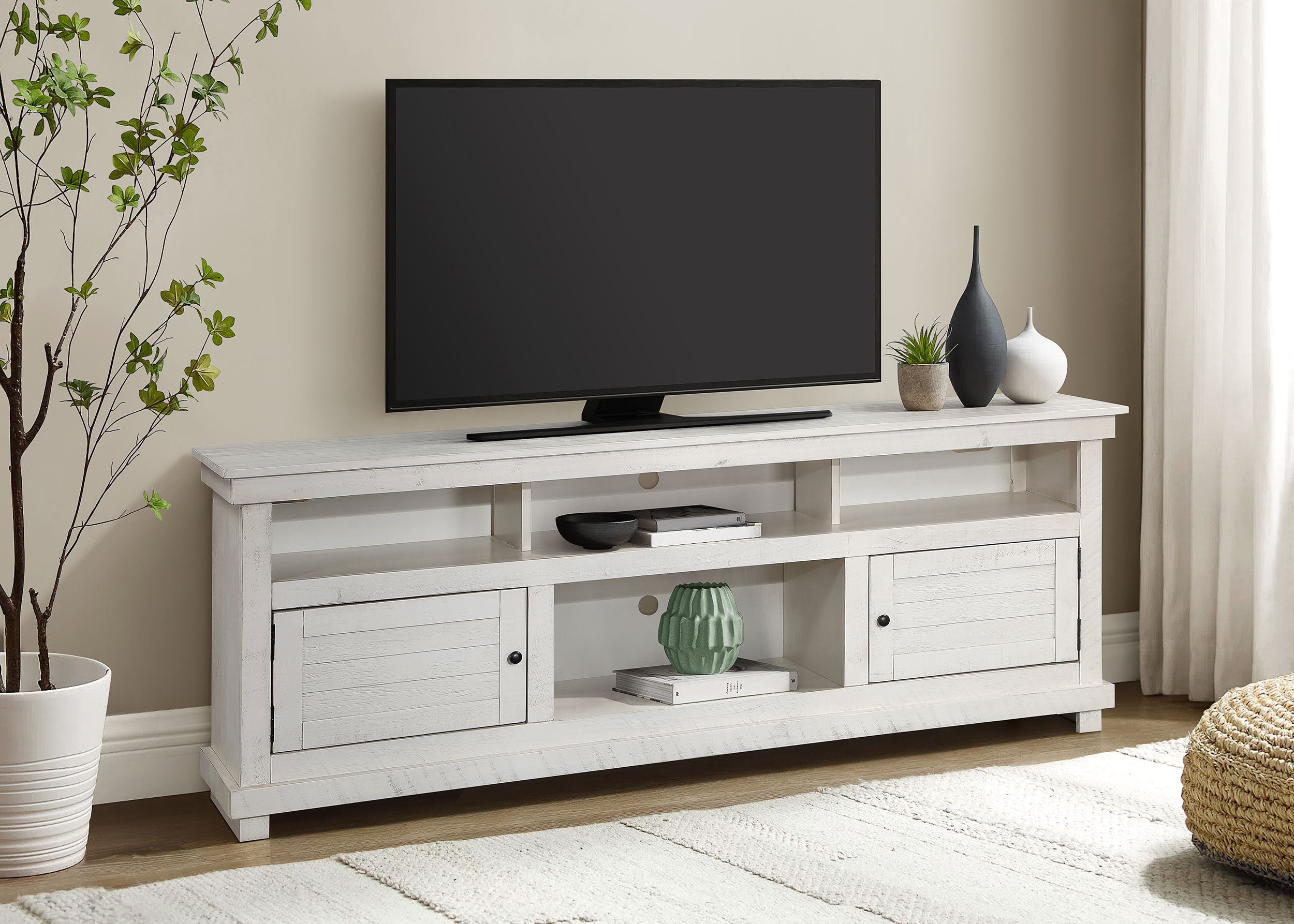 Payne 60-inch TV Stand Media Console Distressed Brown