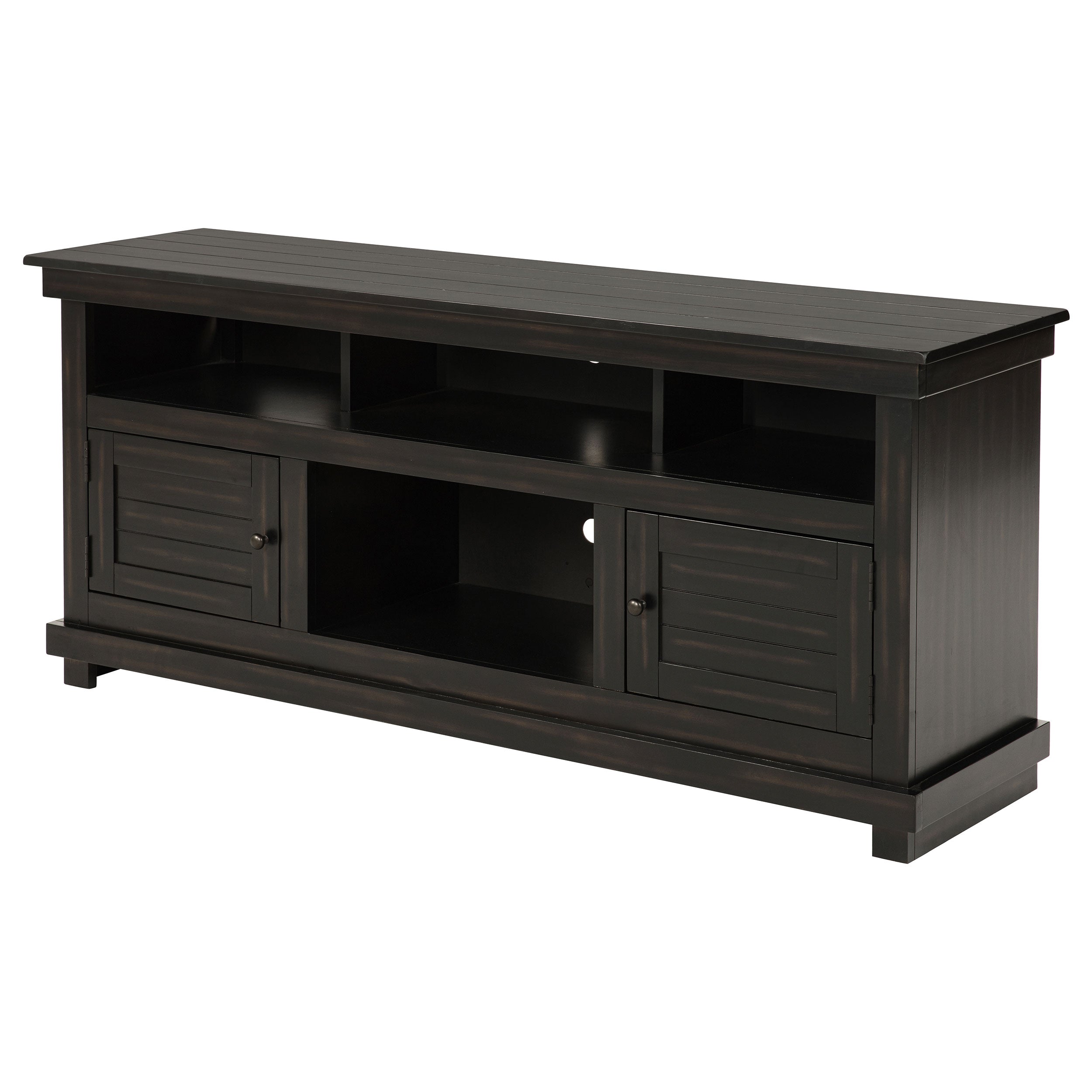 Payne 60-inch TV Stand Media Console Distressed Brown