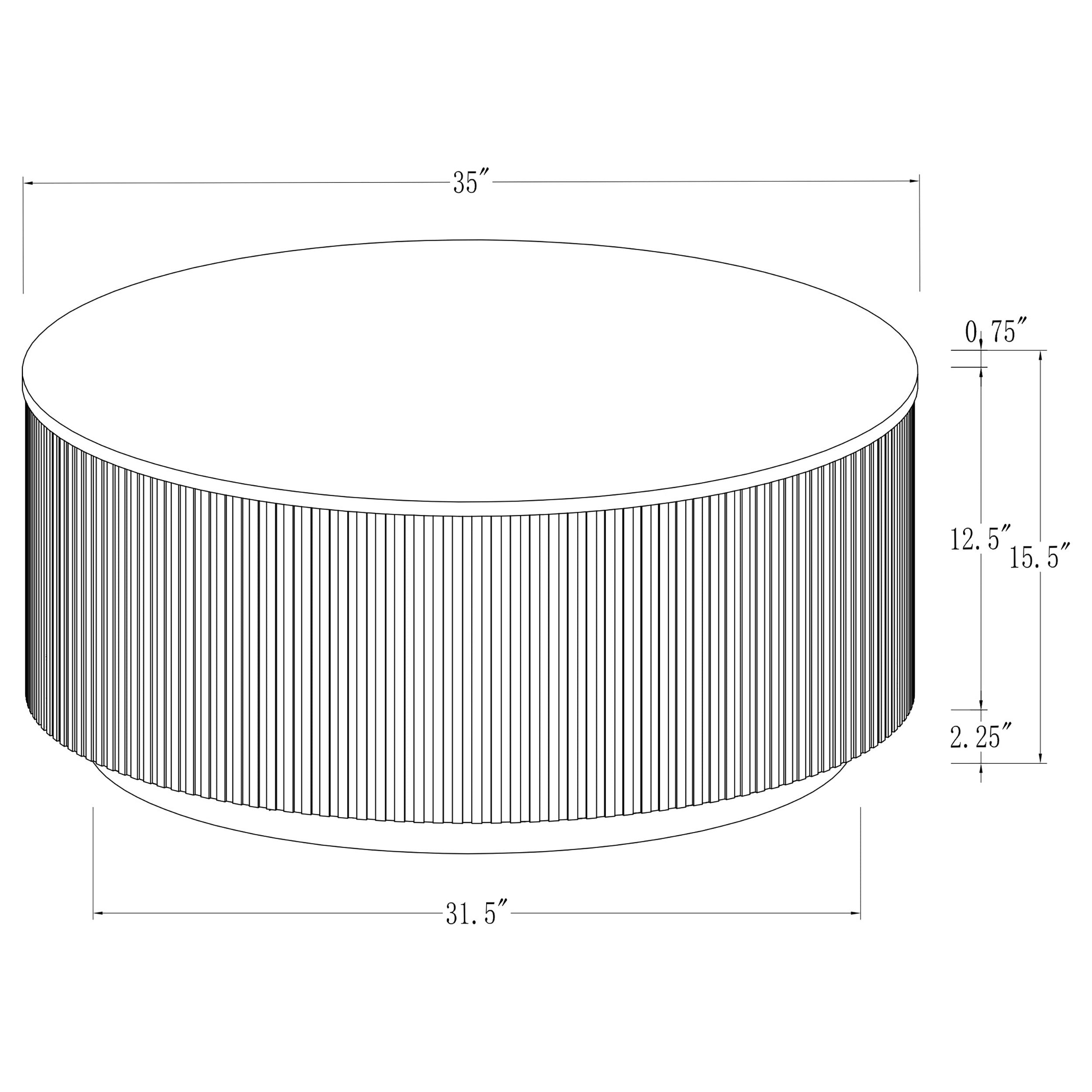 Jason Round Marble Coffee and End Table Set White