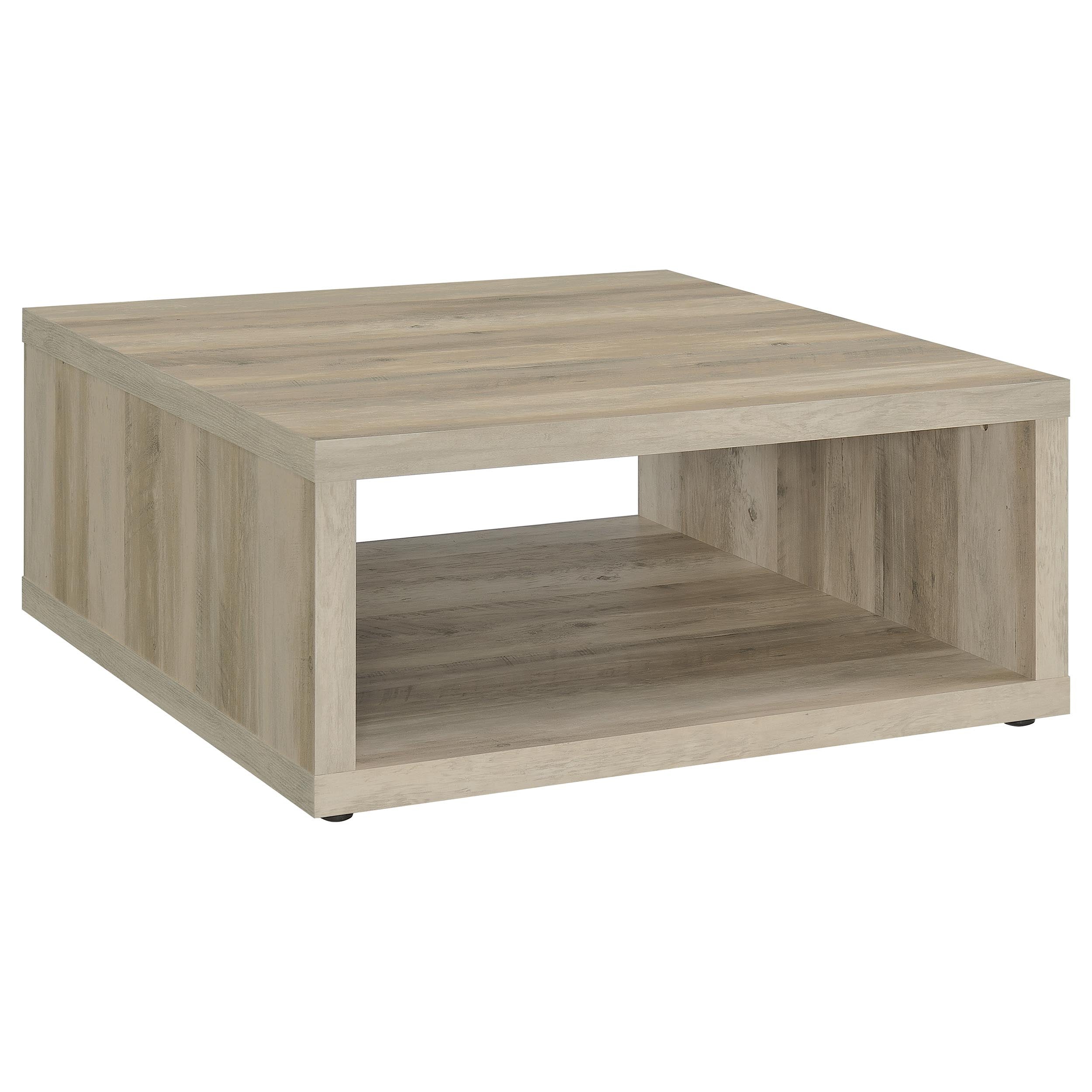 Frisco Square Engineered Wood Coffee Table Dark Pine