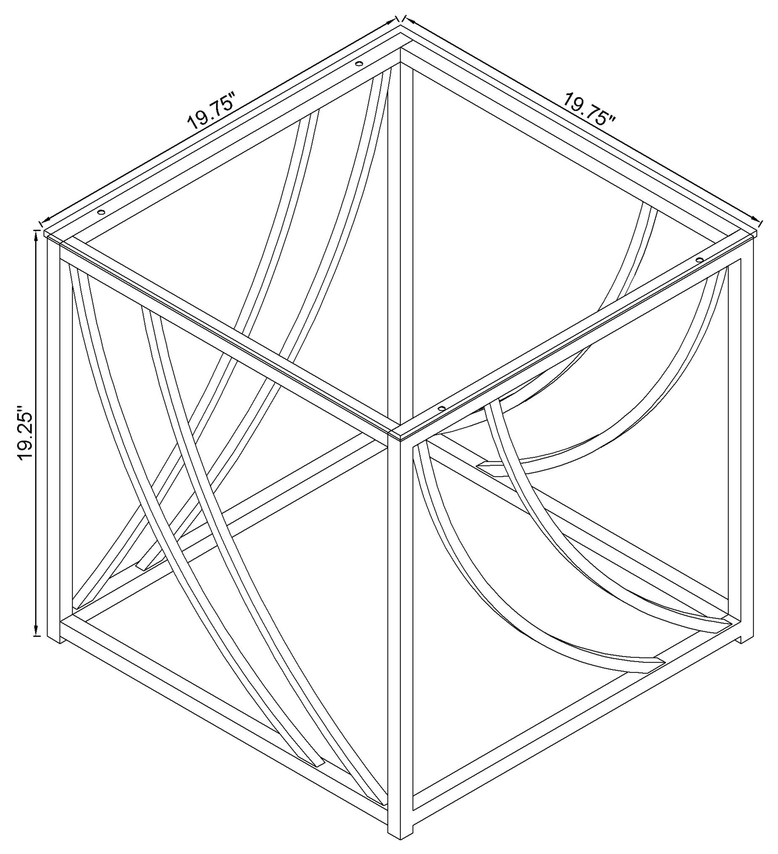 Lille Glass Top Coffee End Sofa Table Set Chrome