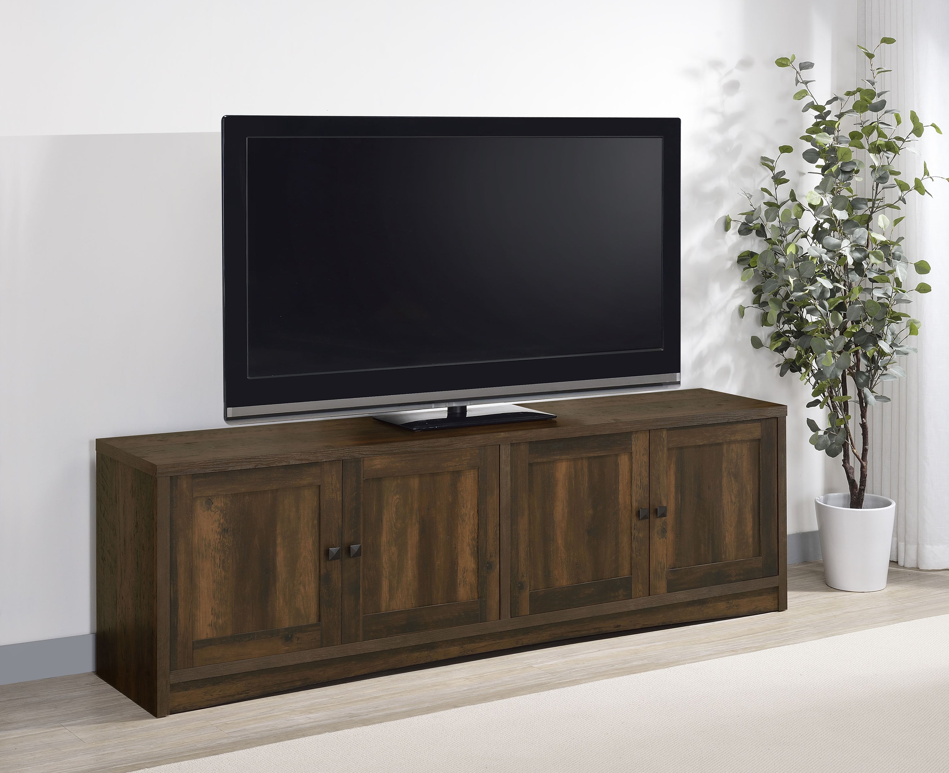 Laughlin  Entertainment Center TV Stand Dark Pine