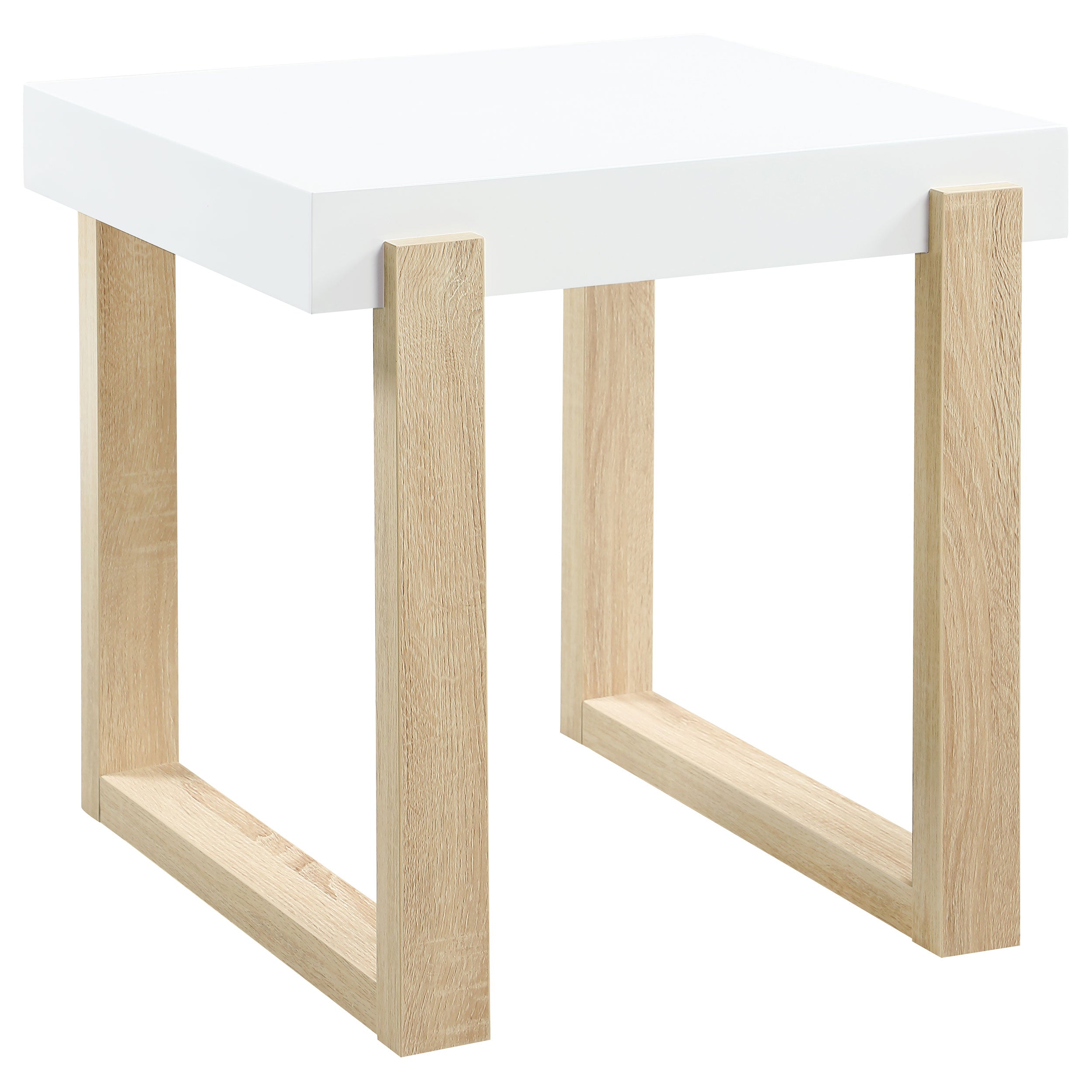 Pala Coffee and End Table Set White High Gloss