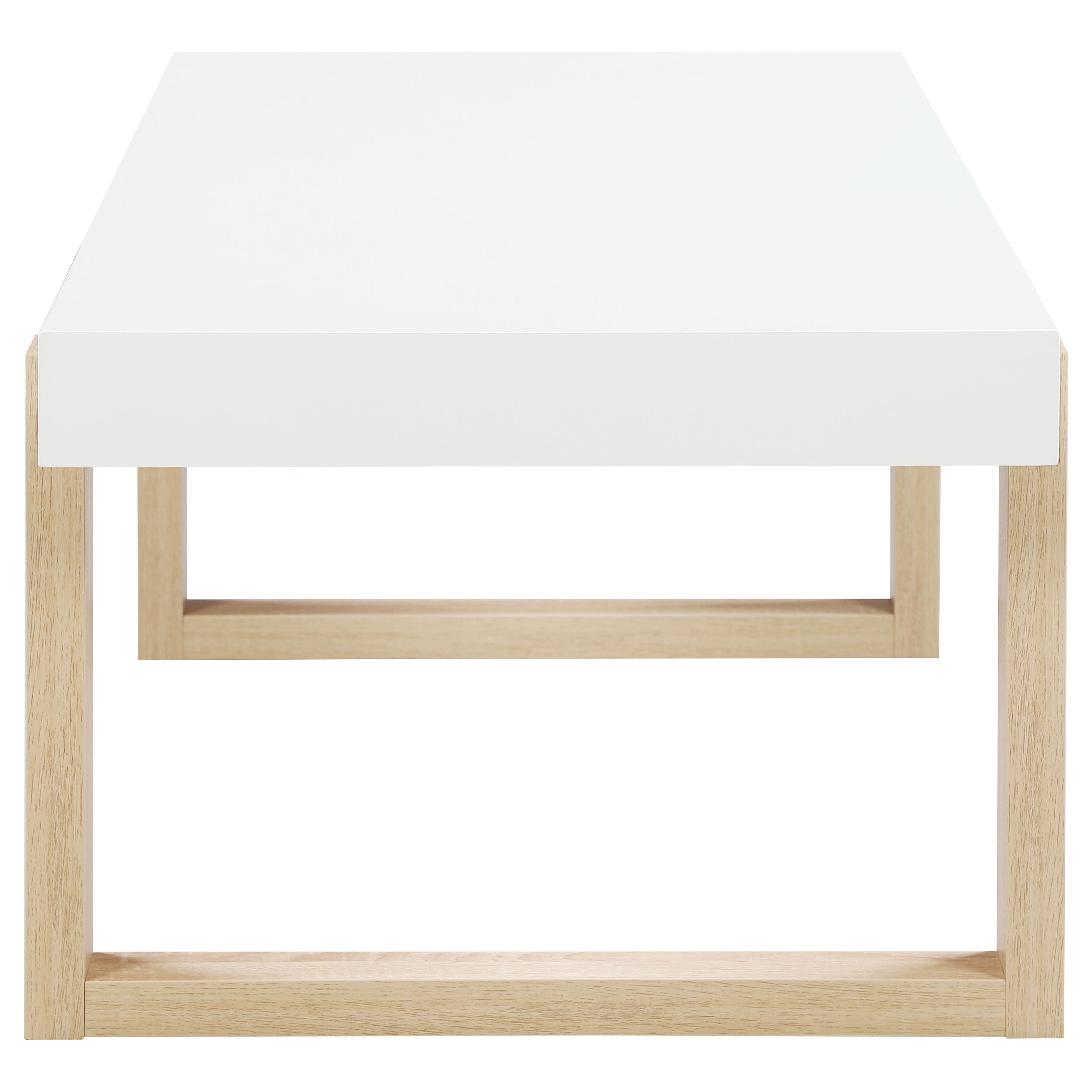 Pala Coffee and End Table Set White High Gloss