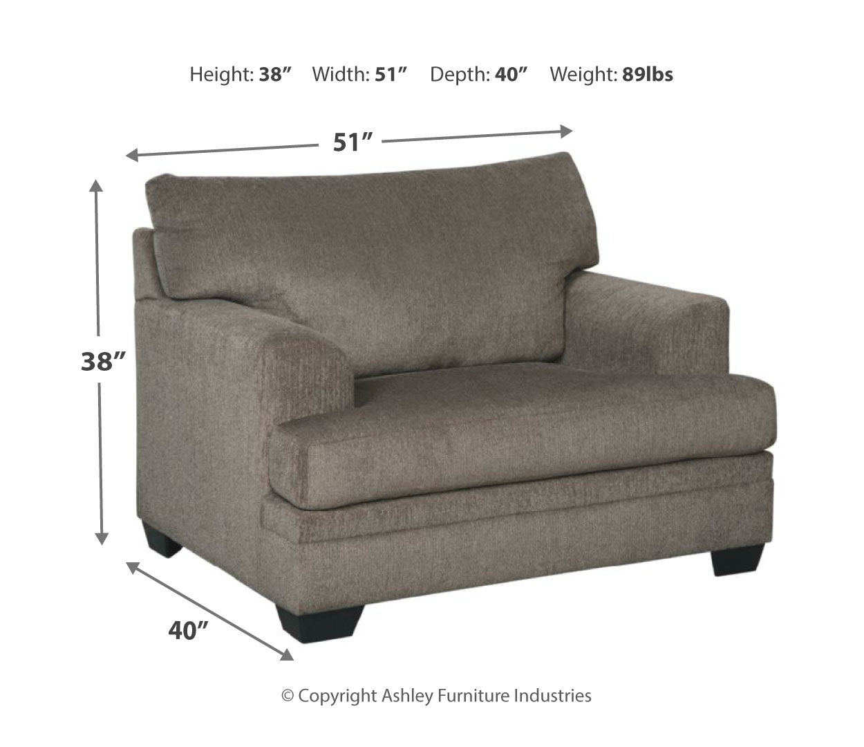 Dorsten Chair and Ottoman