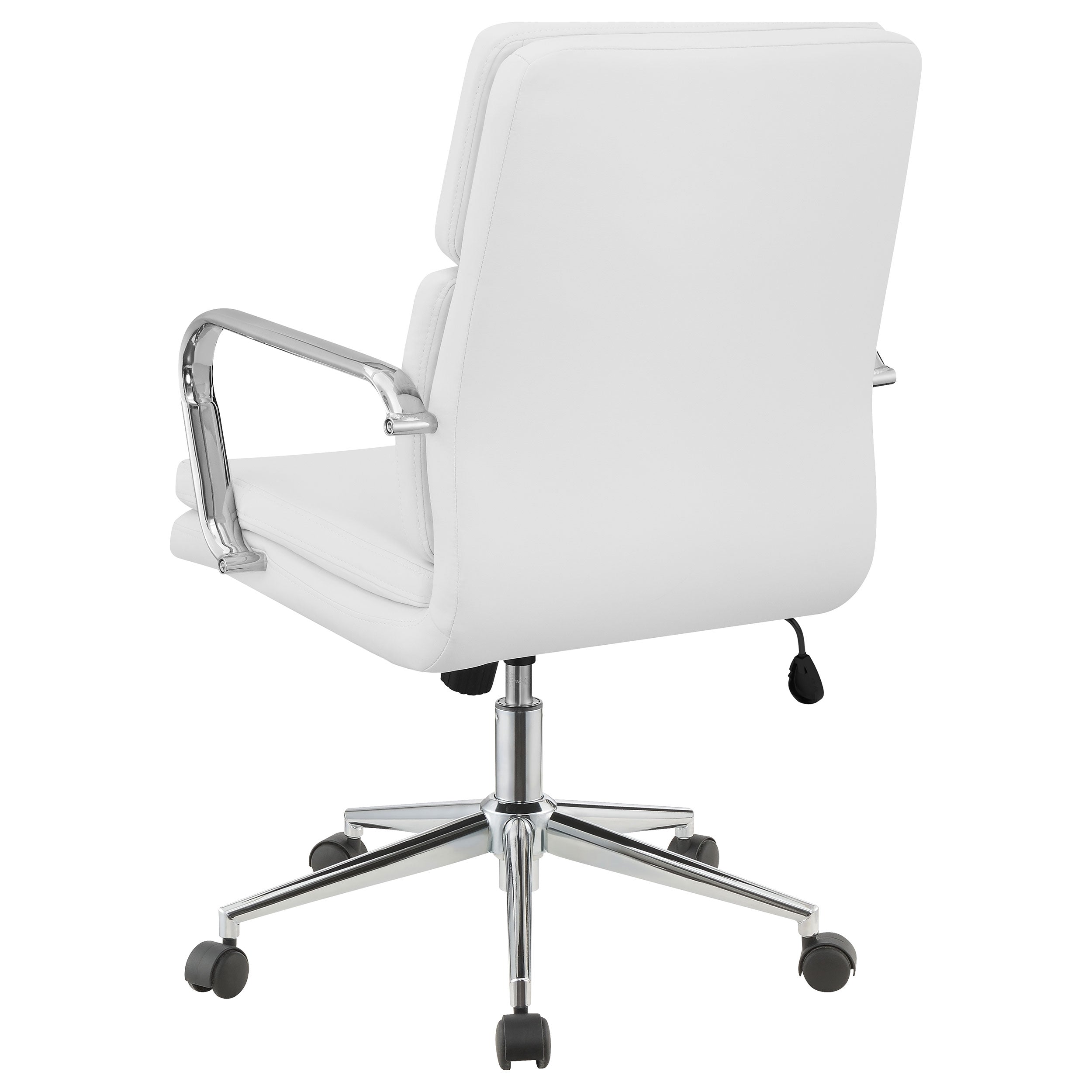 Ximena Upholstered Adjustable Mid Back Office Chair White